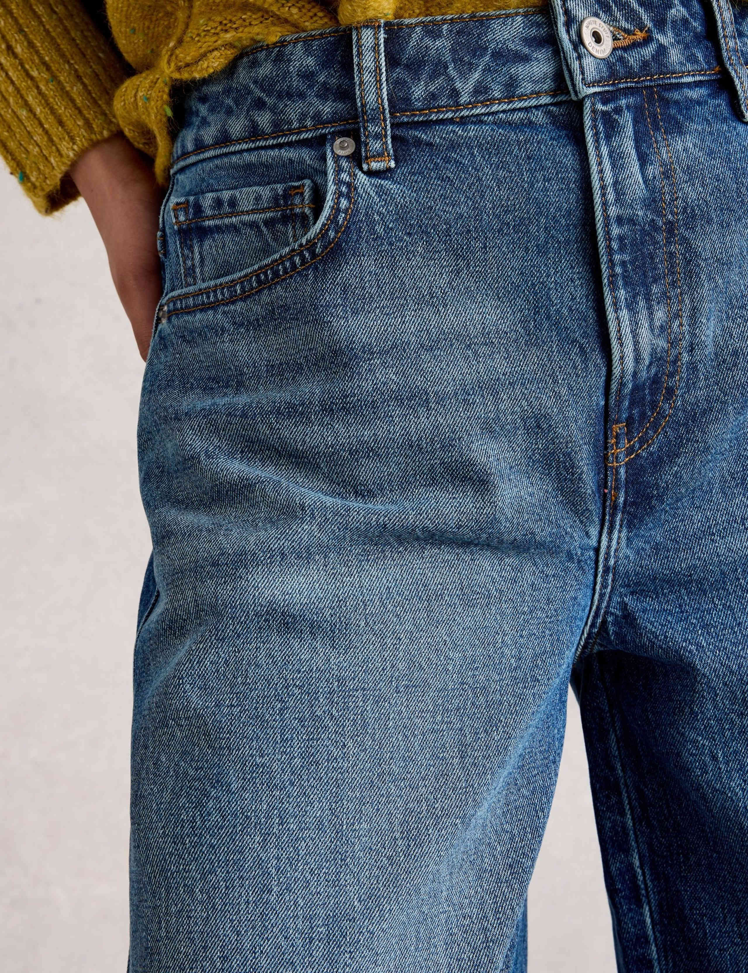 Mid Rise Barrel Ankle Grazer Jeans 5 of 6