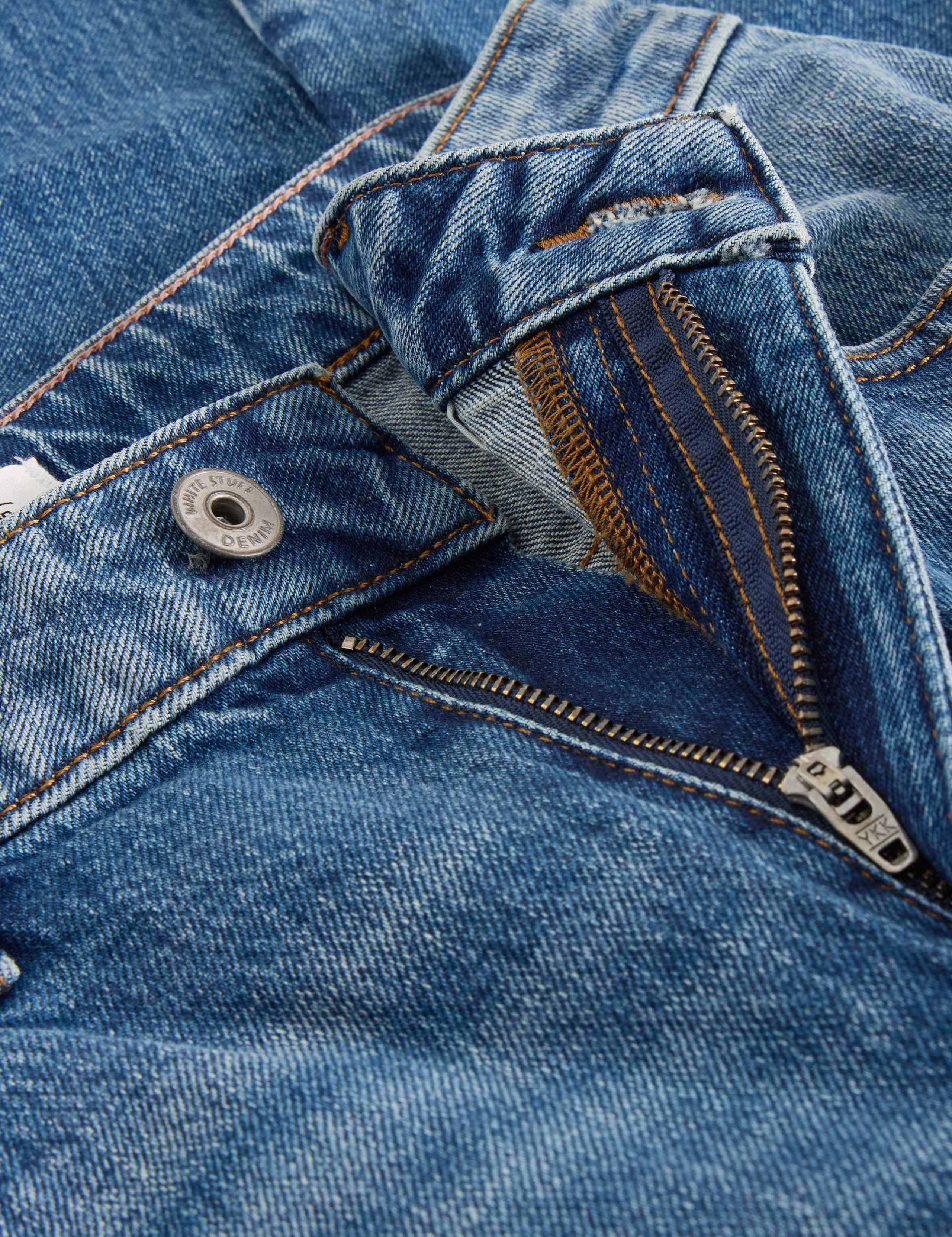 Mid Rise Barrel Ankle Grazer Jeans 6 of 6
