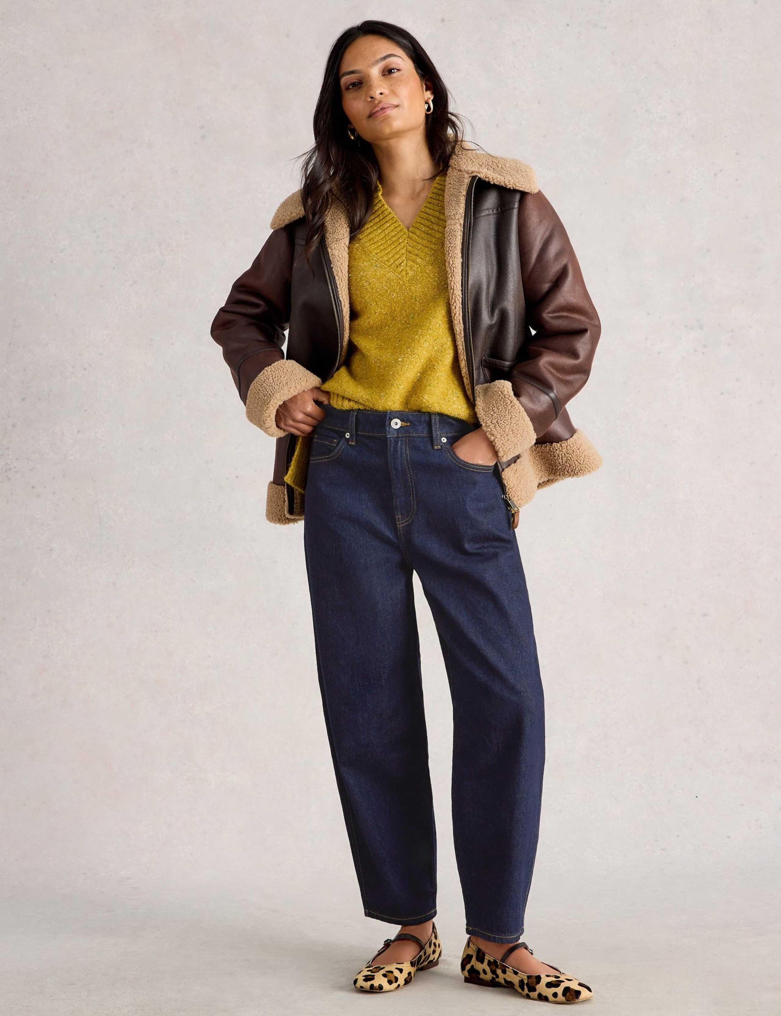 Mid Rise Barrel Ankle Grazer Jeans 6 of 6