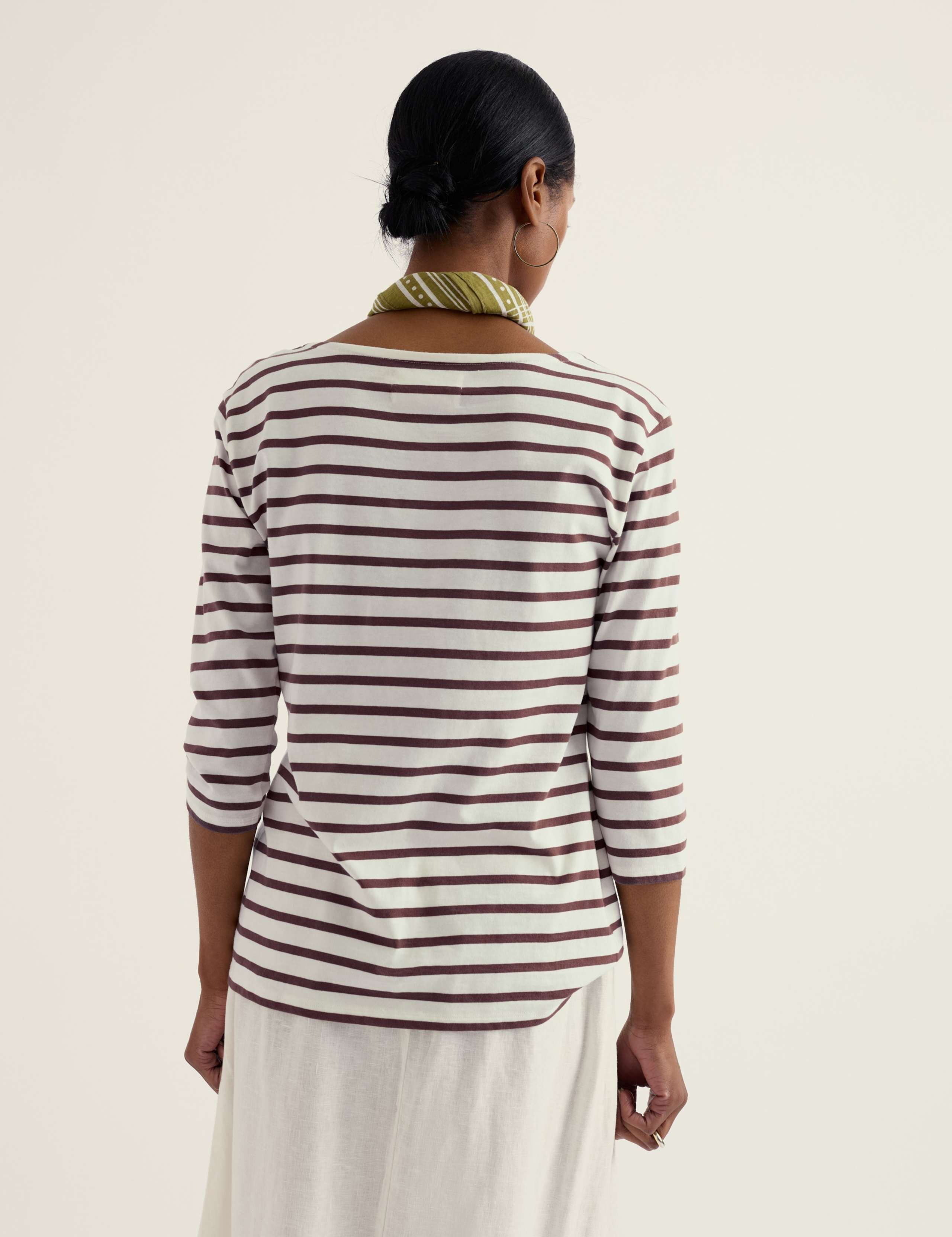 Pure Cotton Striped Top 4 of 5