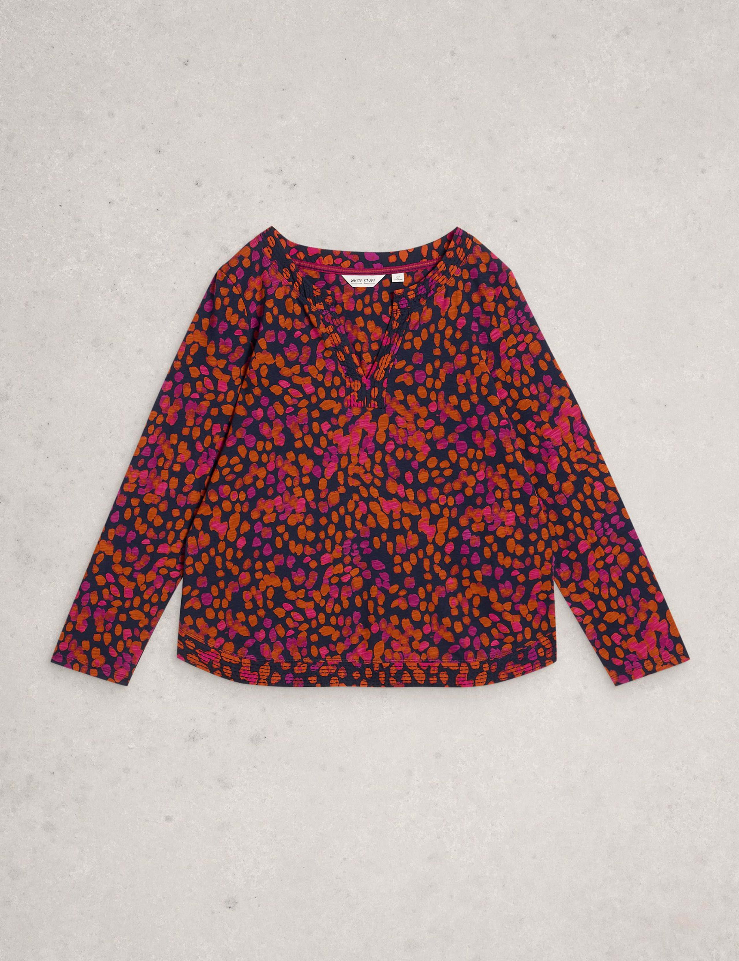 Pure Cotton Notch Neck Top 2 of 6