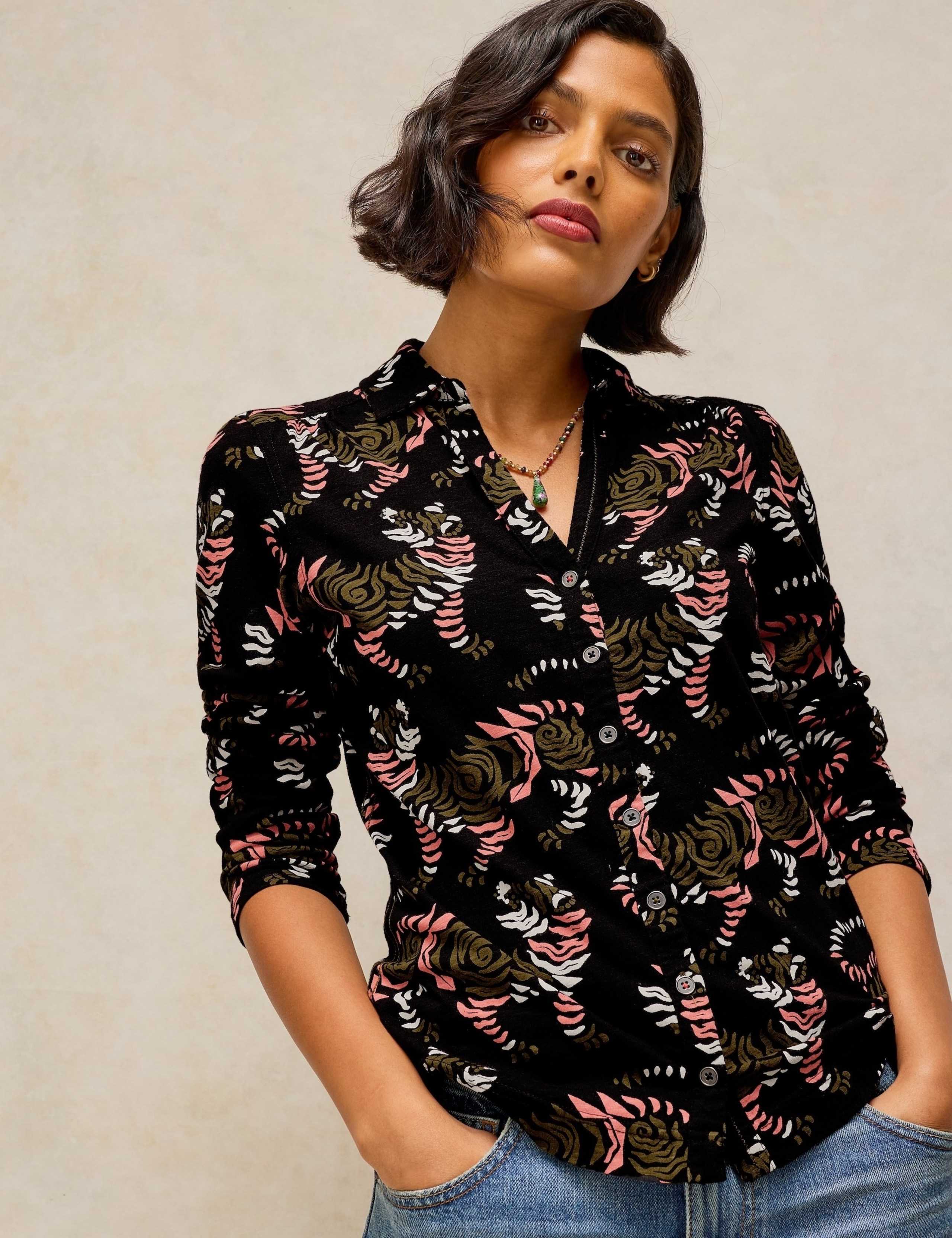 Pure Cotton Printed Collared Shirt 1 of 6