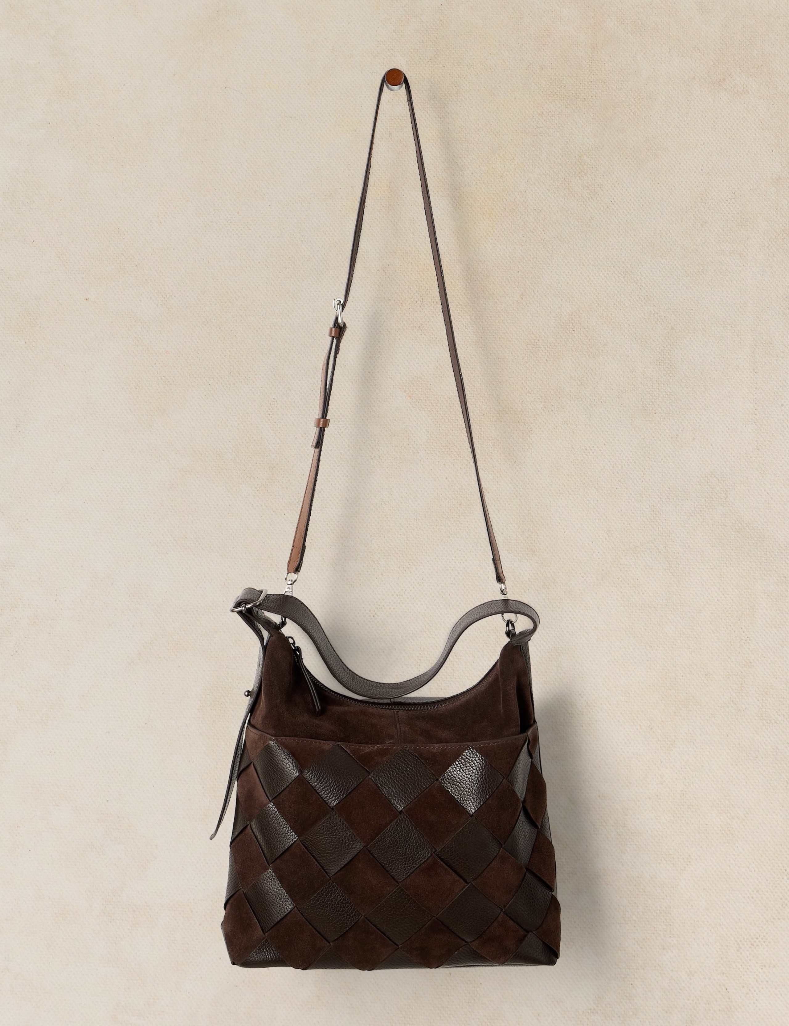 Leather Woven Shoulder Bag 2 of 4