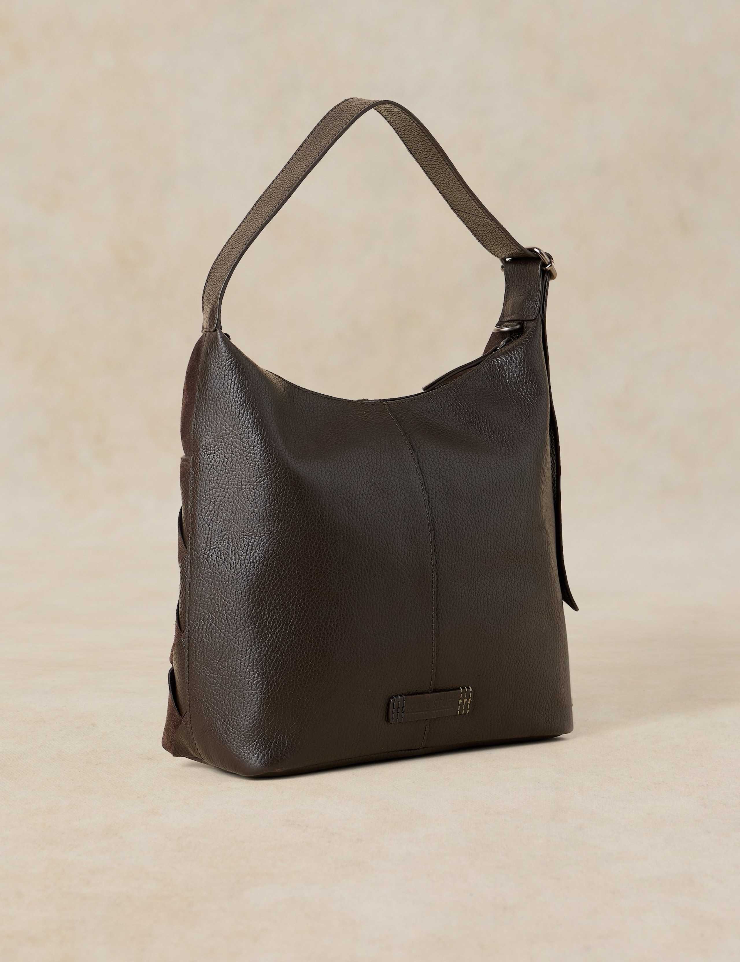 Leather Woven Shoulder Bag 3 of 4