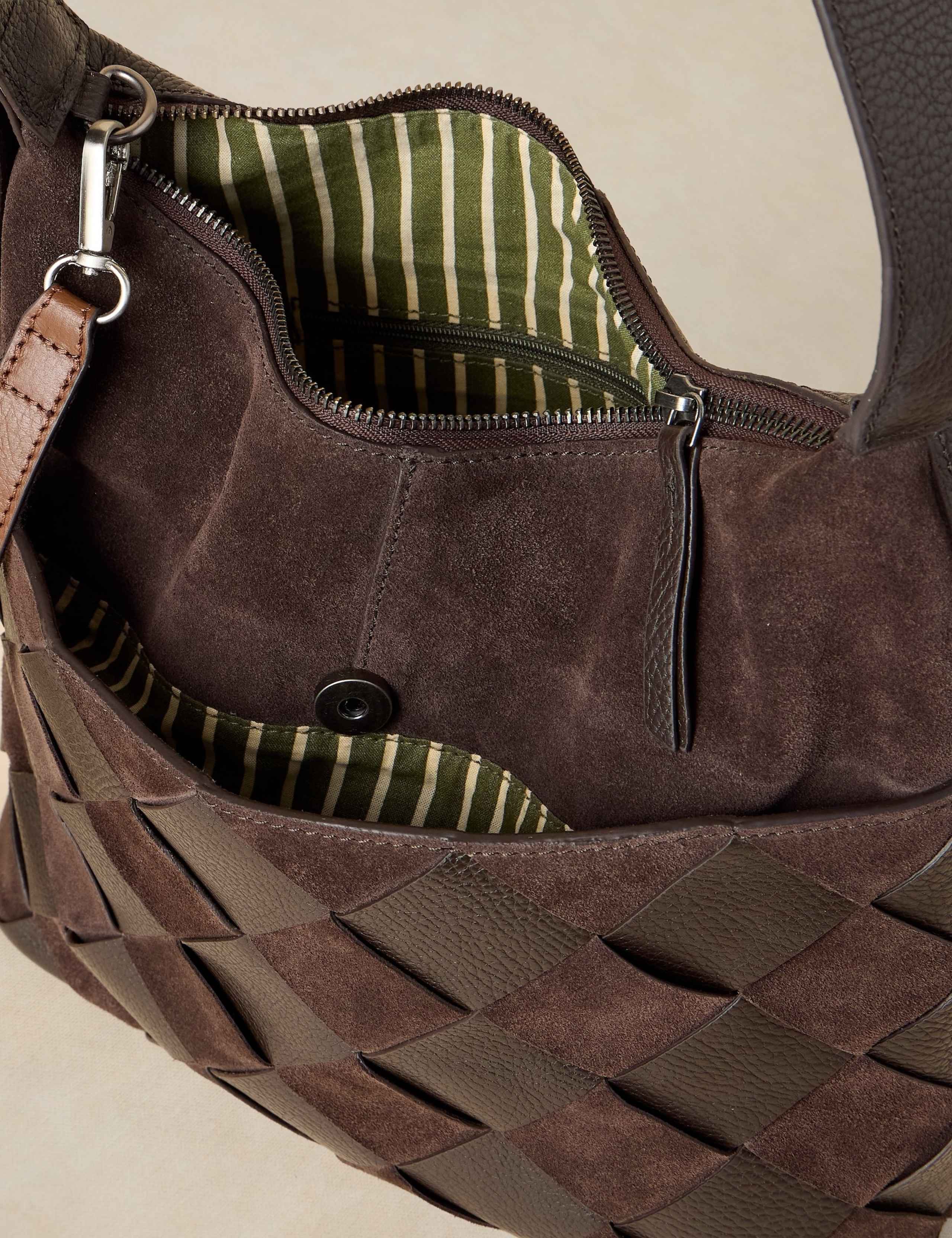 Leather Woven Shoulder Bag 4 of 4