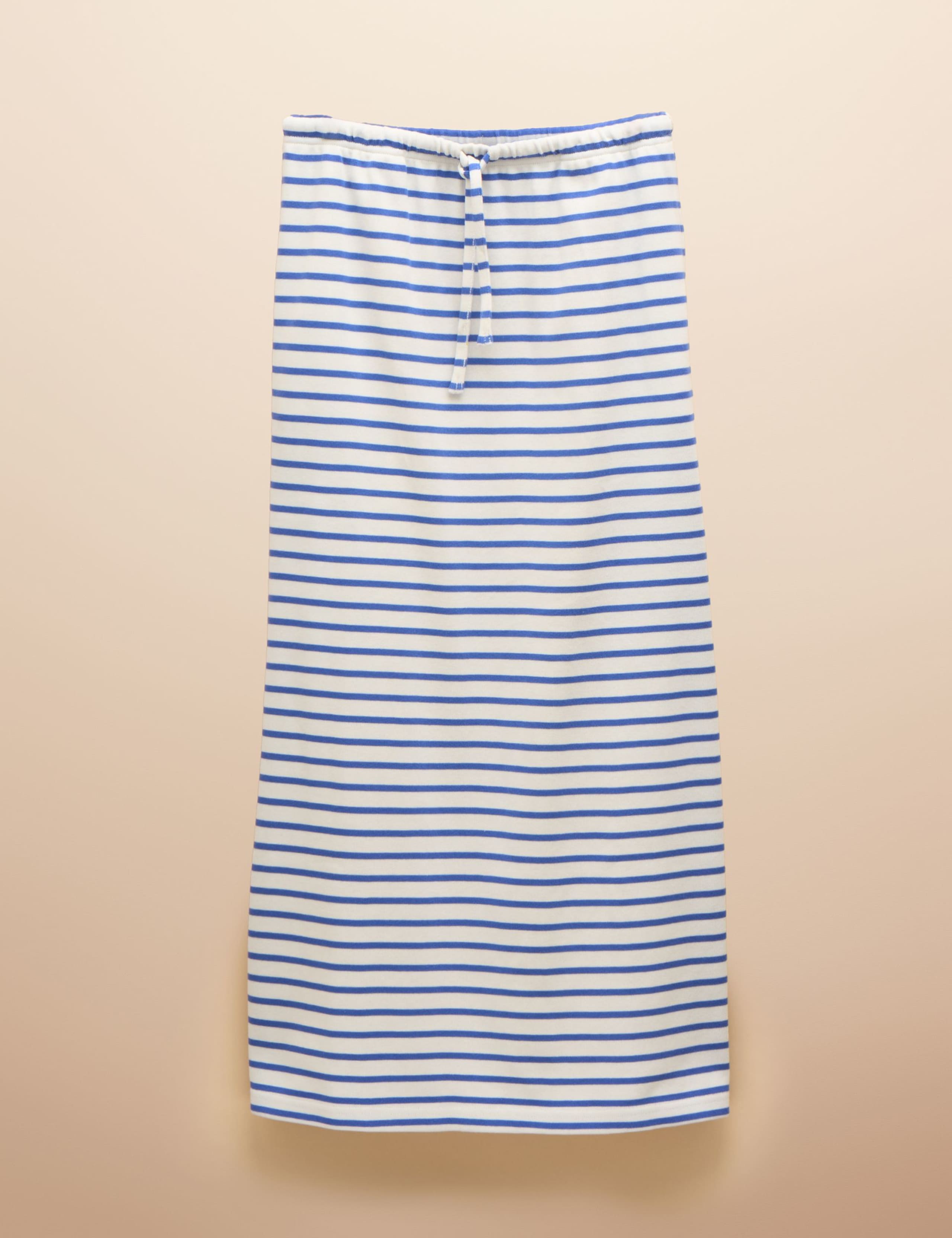 Pure Cotton Striped Midaxi Pencil Skirt 2 of 6