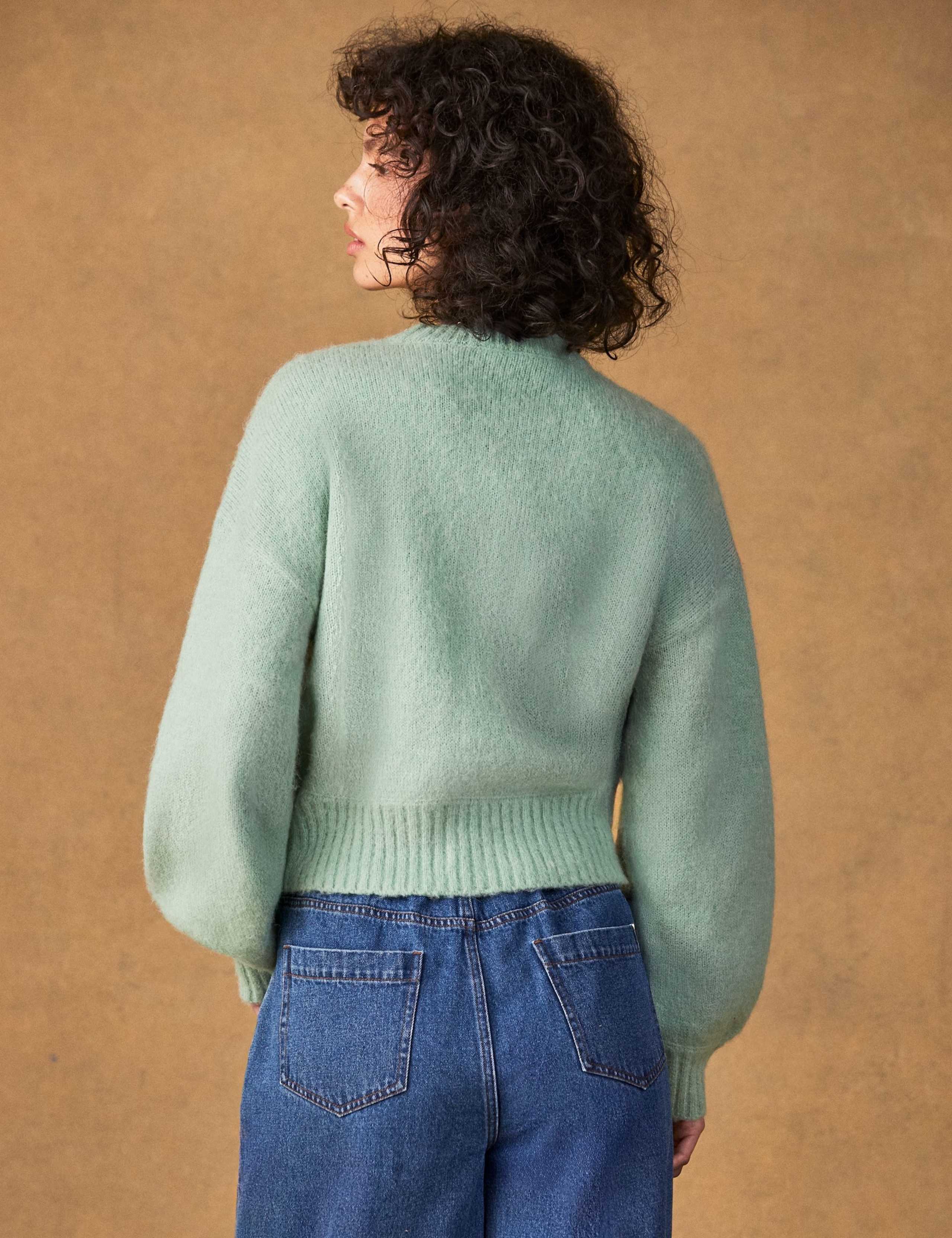 Brushed Cropped Jumper with Alpaca 5 of 6