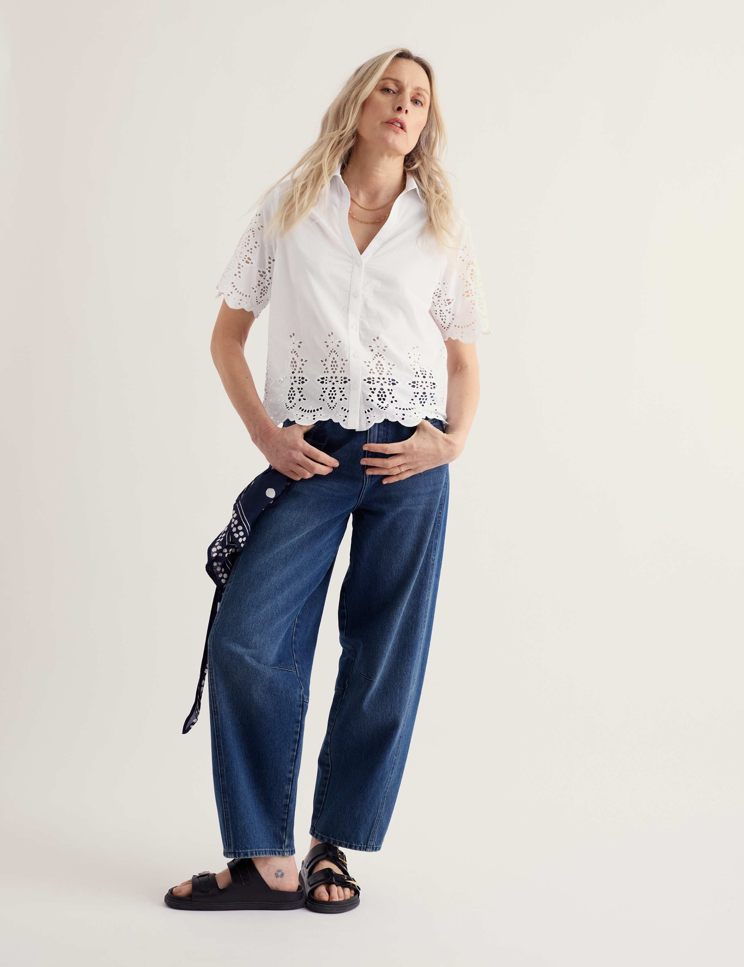 Pure Cotton Embroidered Shirt 3 of 5