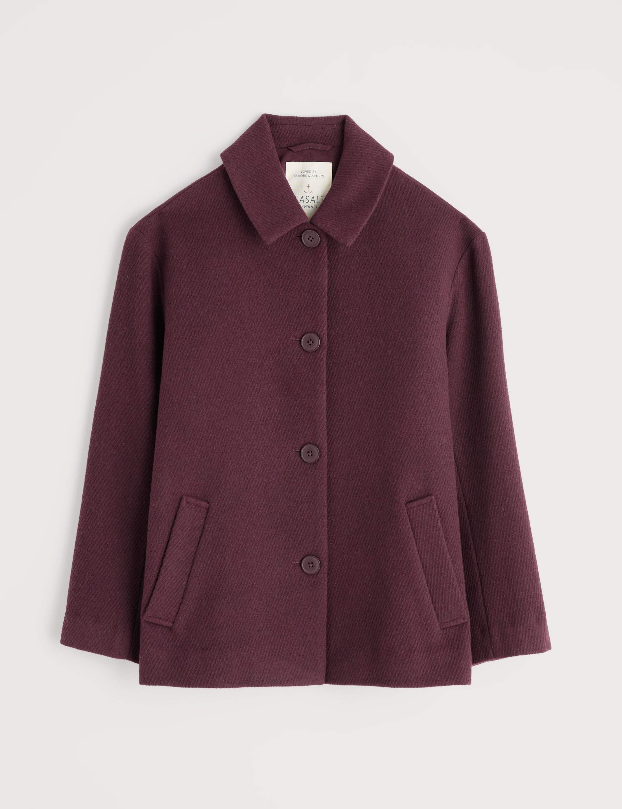 Wool Blend Pea Coat 2 of 6