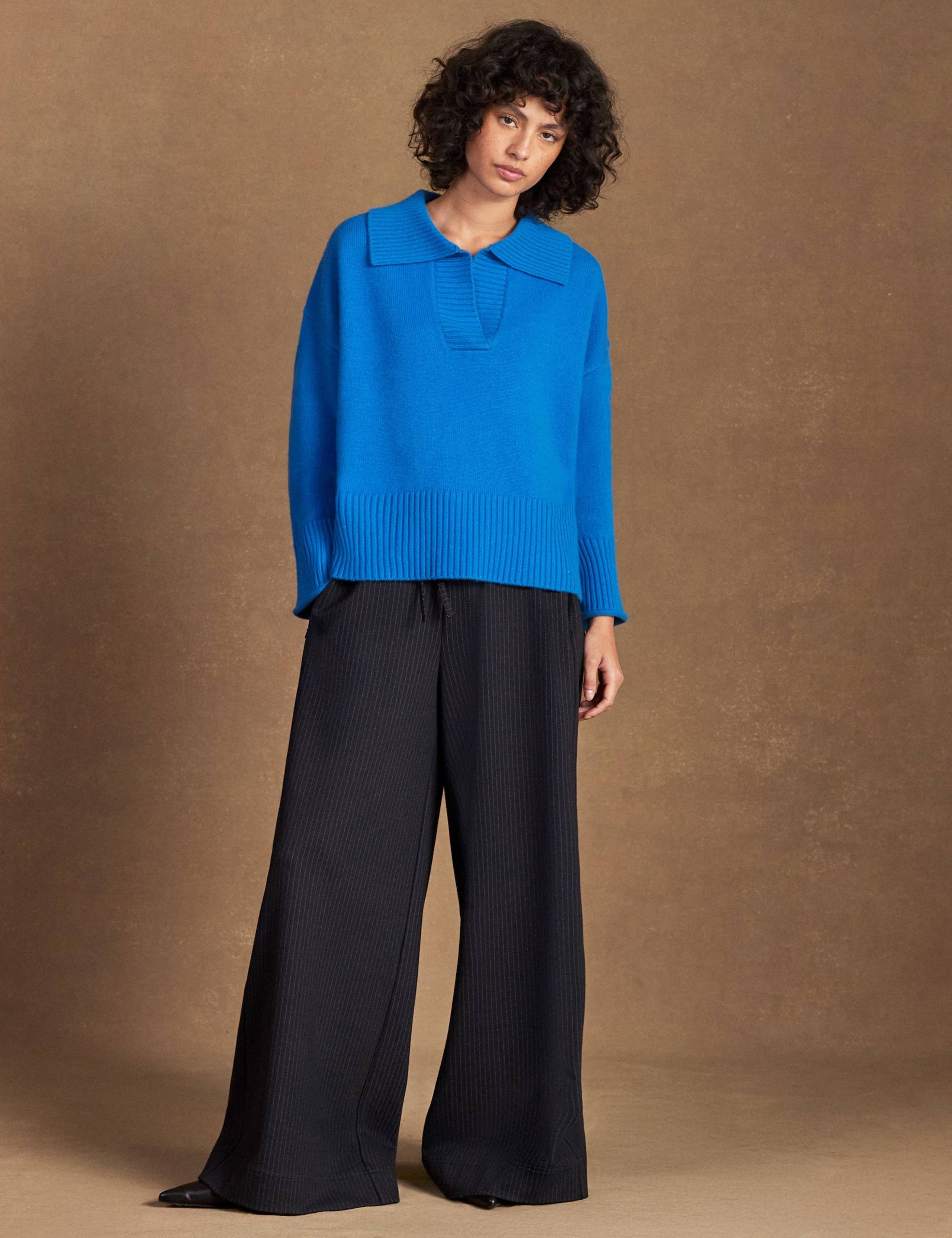 Wool Blend Collared Jumper with Cashmere 3 of 6