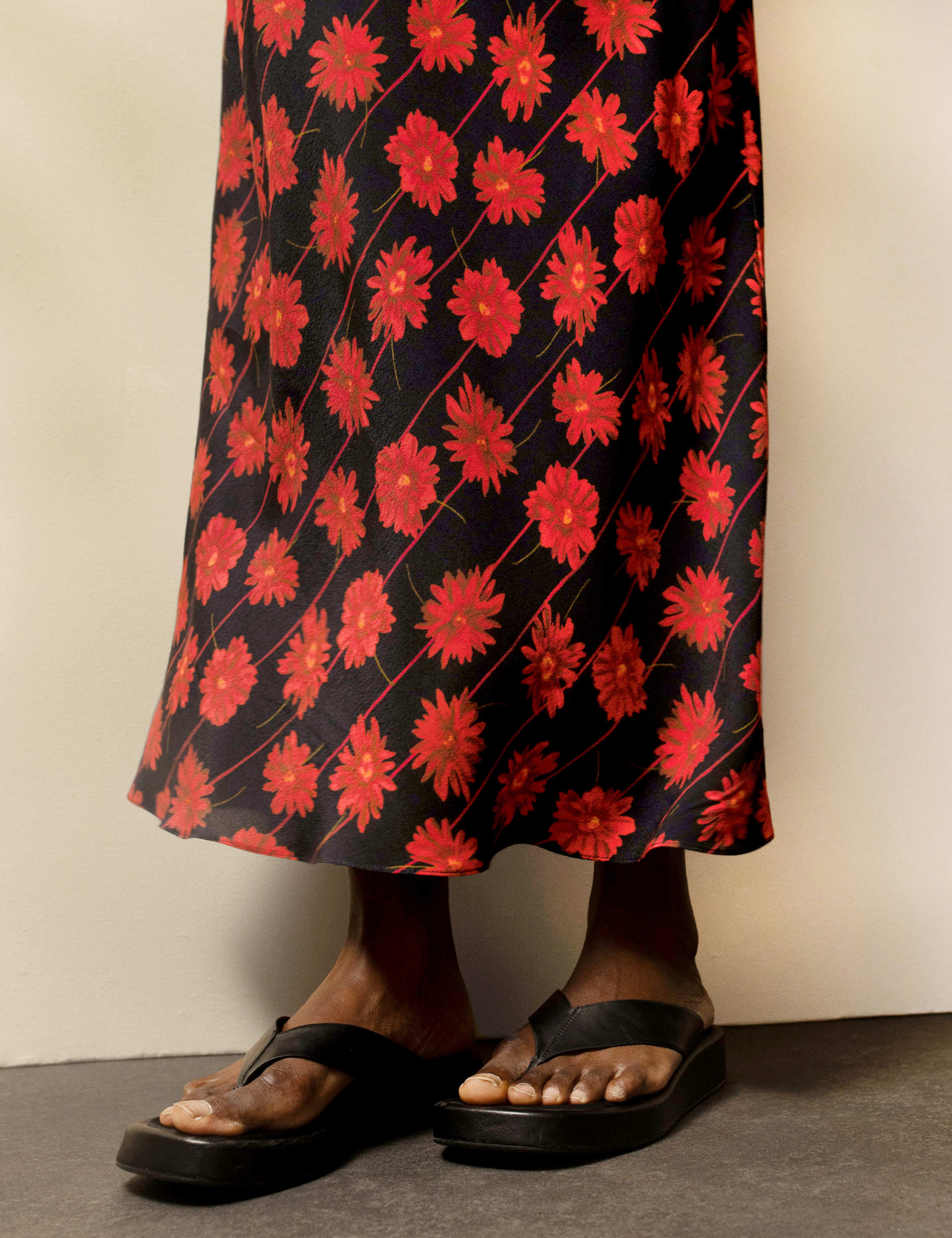 Floral Maxi Slip Skirt 5 of 5