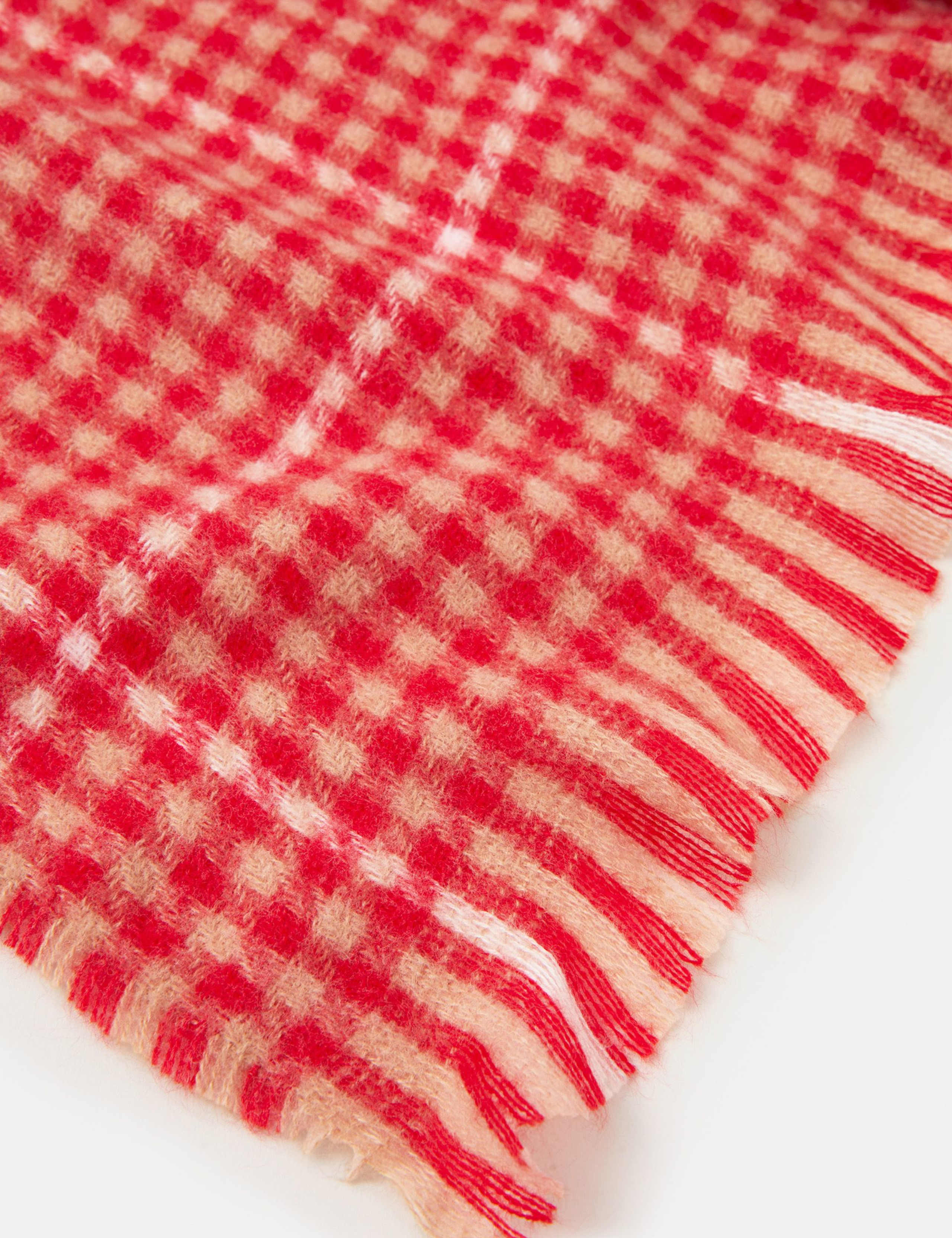 Woven Dogtooth Checked Blanket Scarf 2 of 2