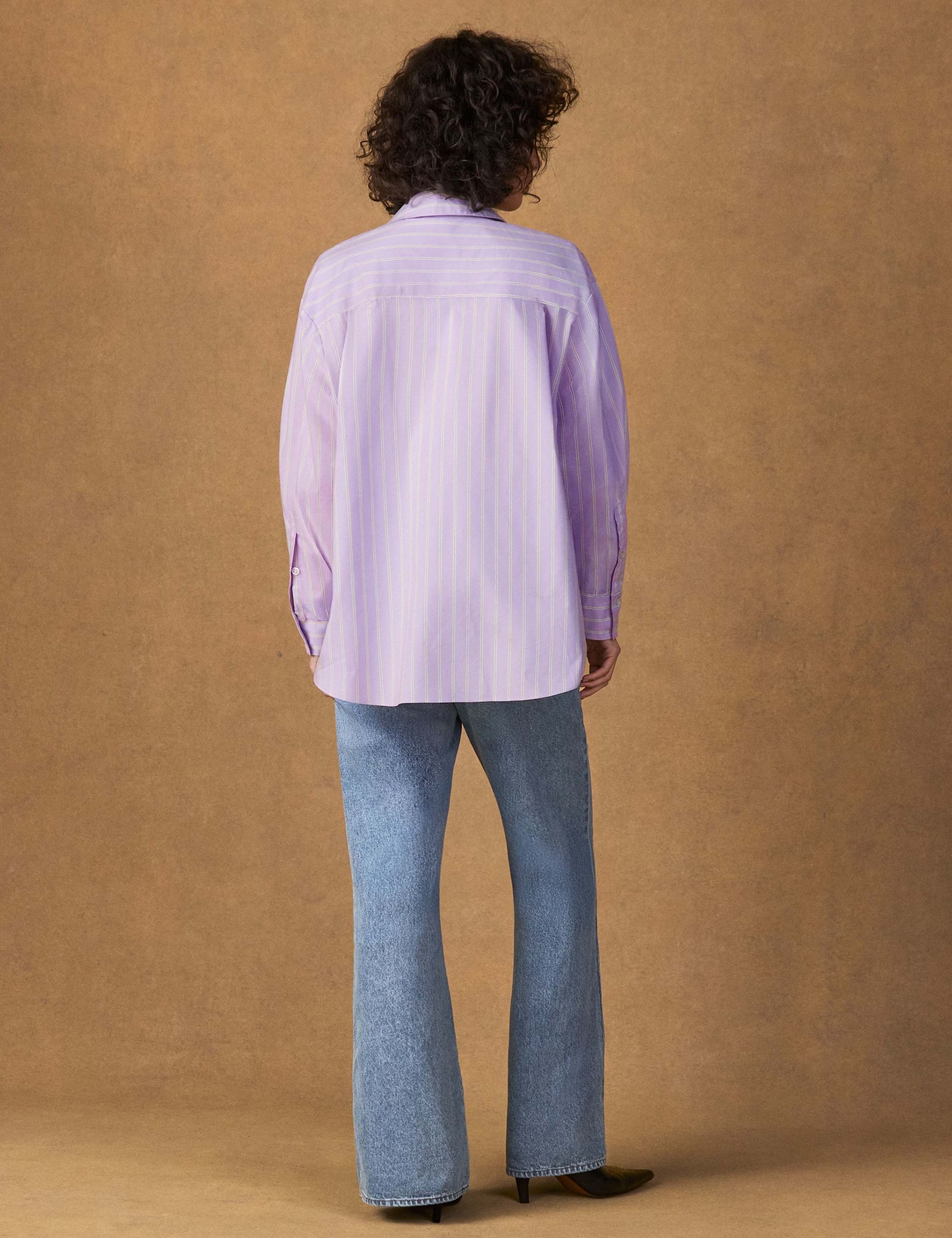 Cotton Rich Striped Side Button Shirt 3 of 5