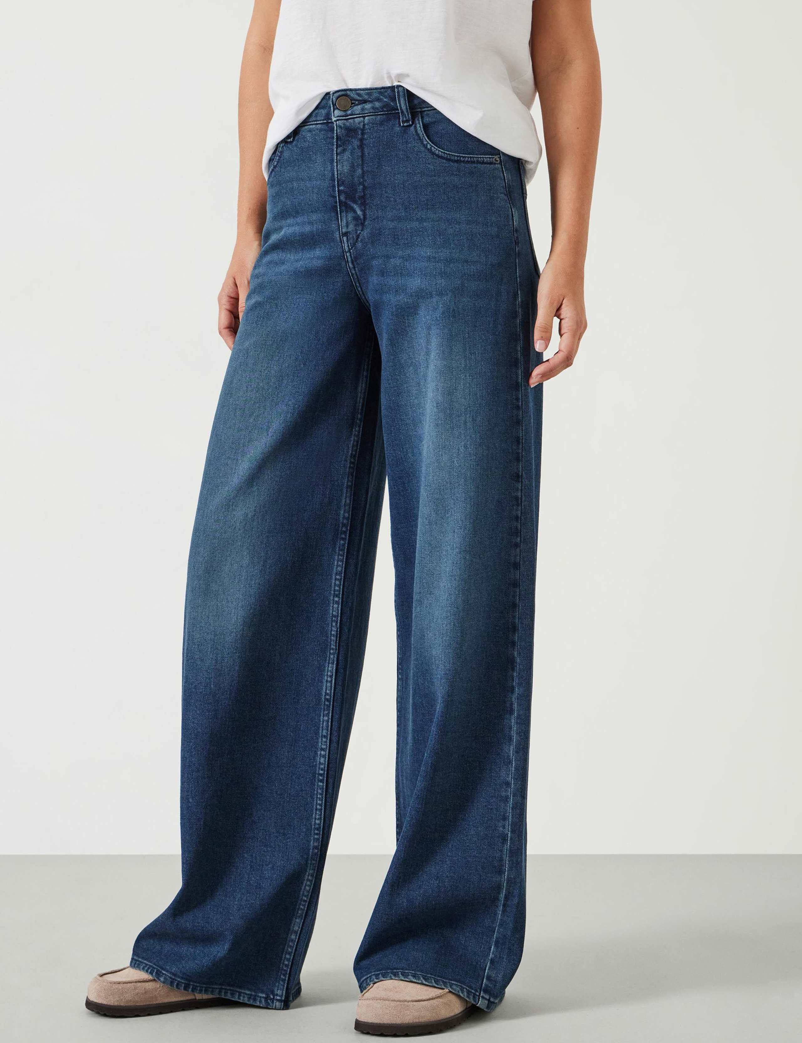 High Waisted Wide Leg Jeans 3 of 5