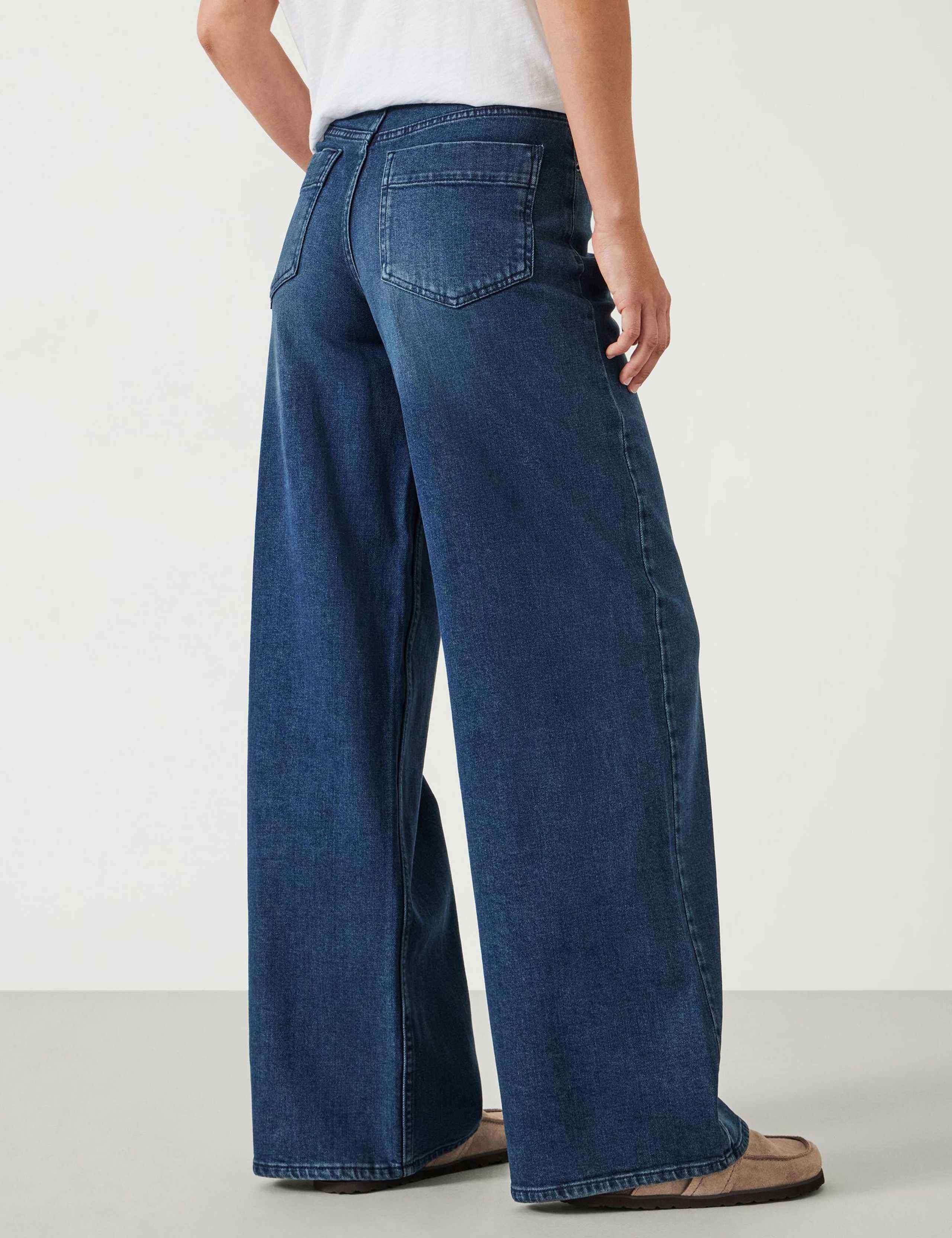 High Waisted Wide Leg Jeans 4 of 5