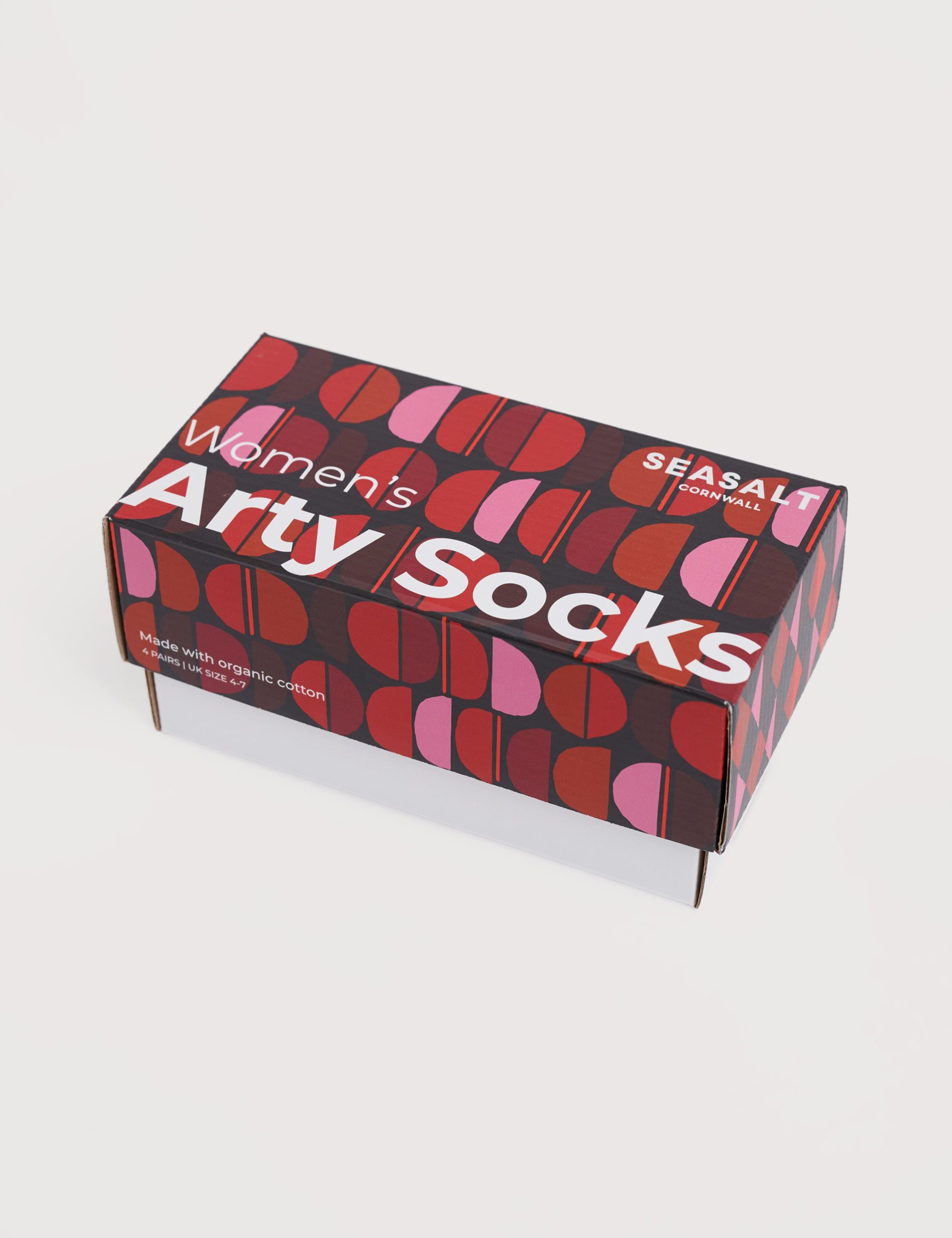 4pk Cotton Rich Printed Socks Gift Box 3 of 3