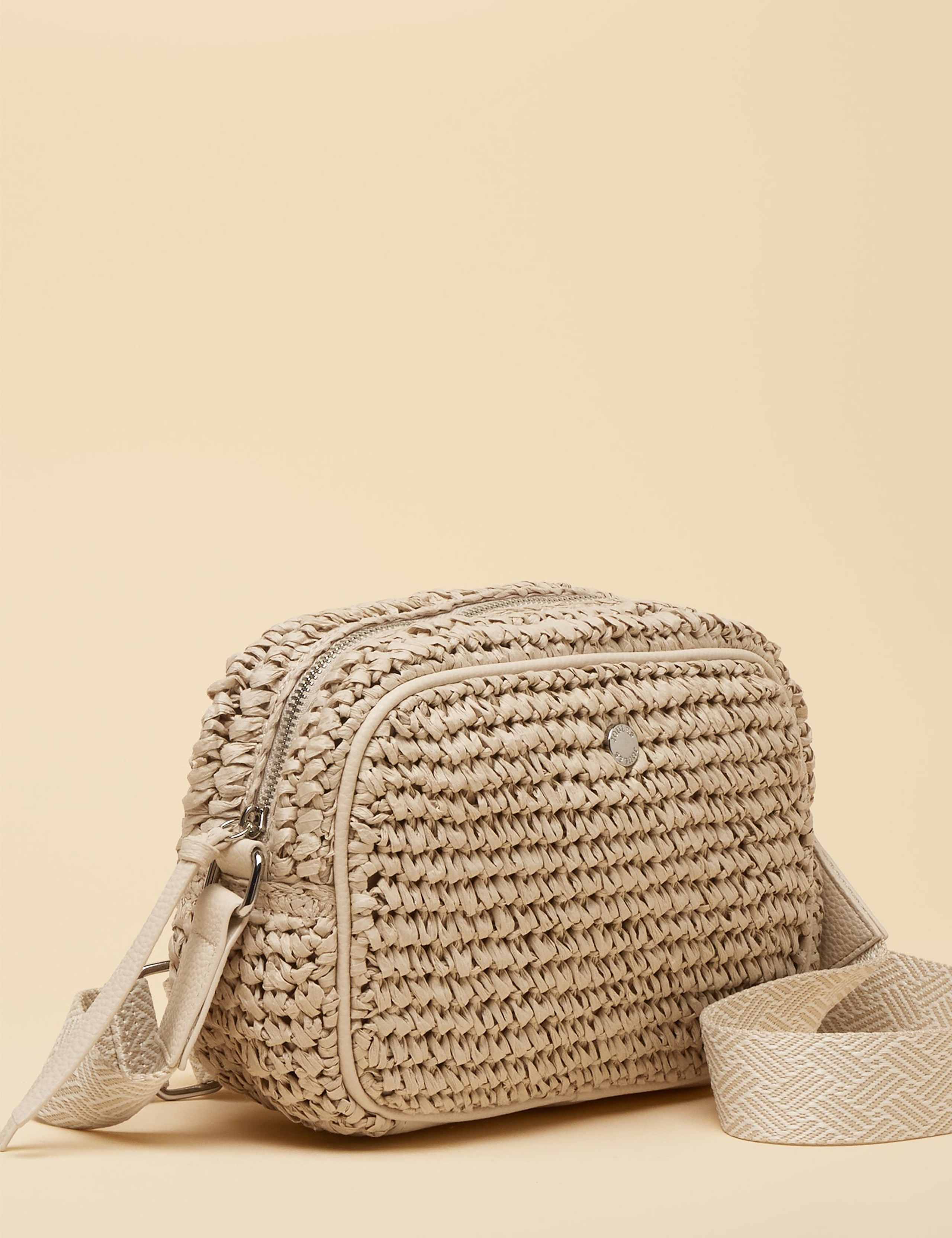 Woven Straw Cross Body Bag 2 of 8
