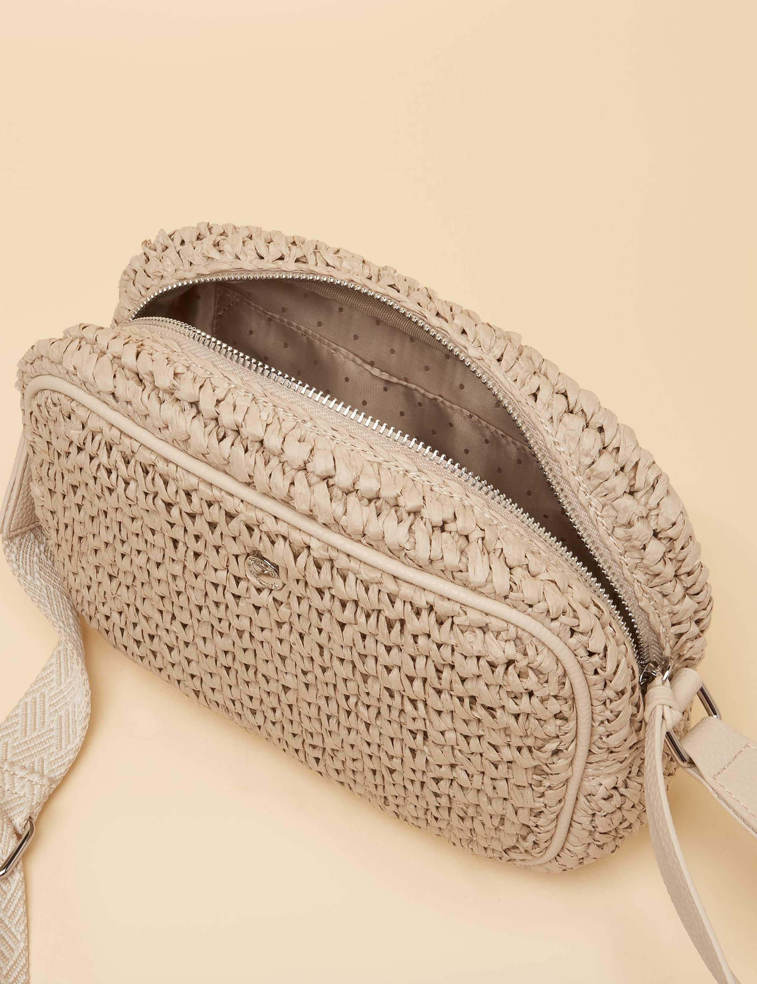 Woven Straw Cross Body Bag 6 of 8