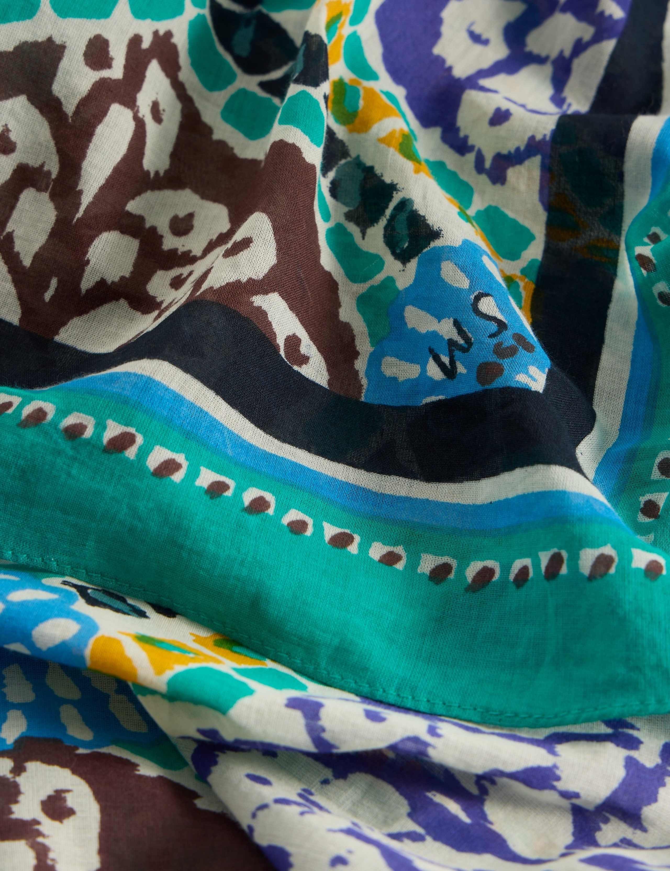 Pure Cotton Printed Beach Scarf 2 of 3