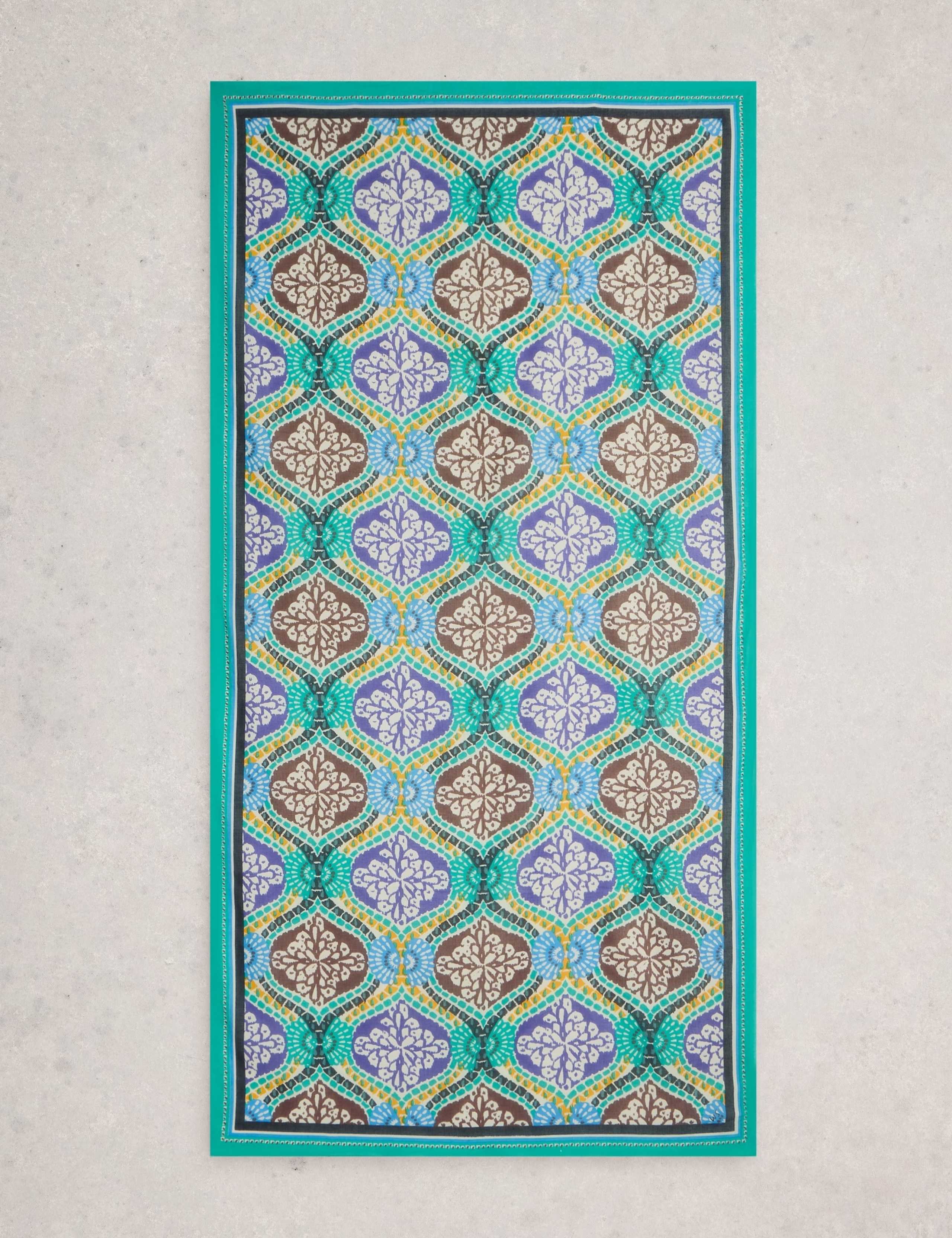 Pure Cotton Printed Beach Scarf 3 of 3