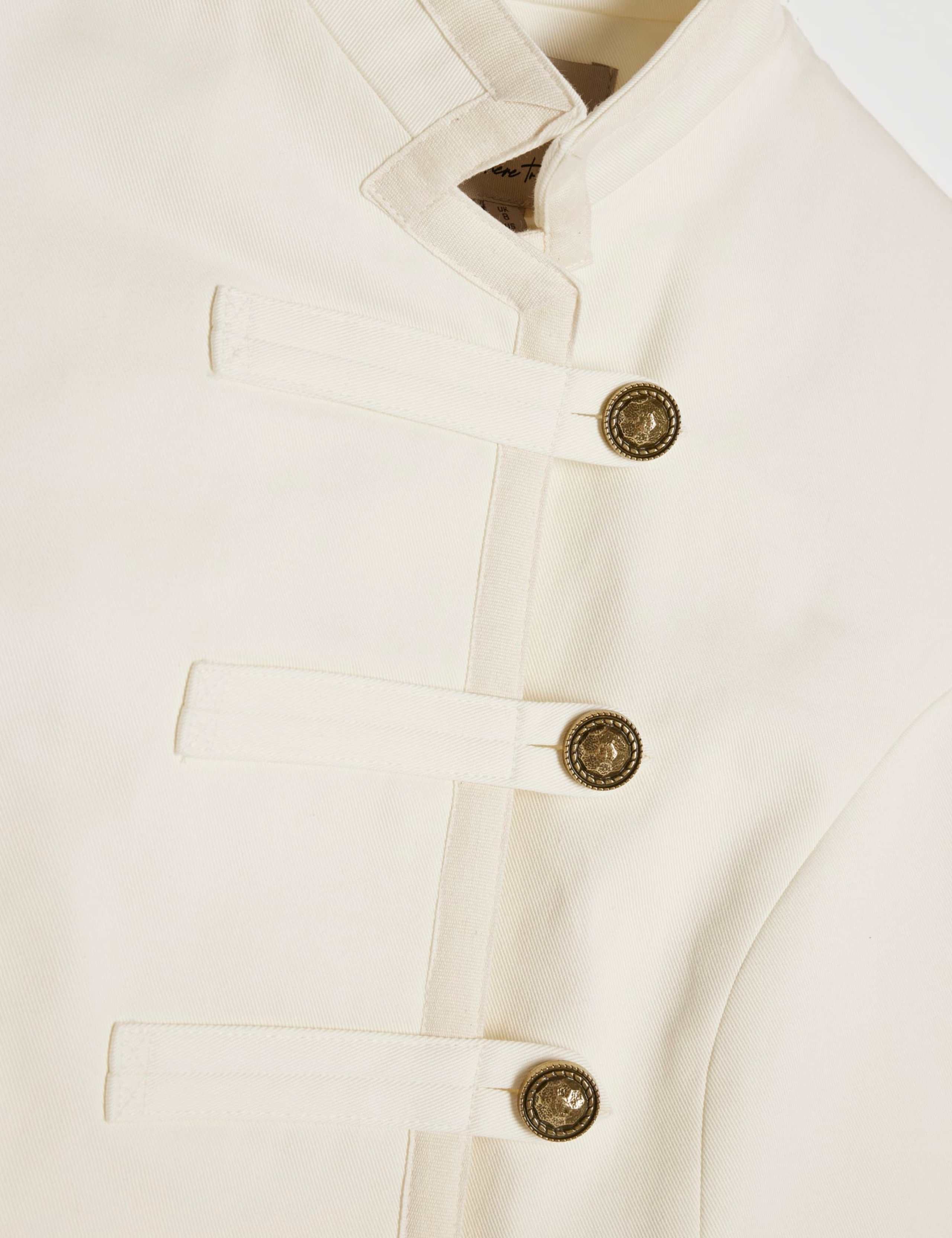 Pure Cotton Cropped Utility Jacket 3 of 5