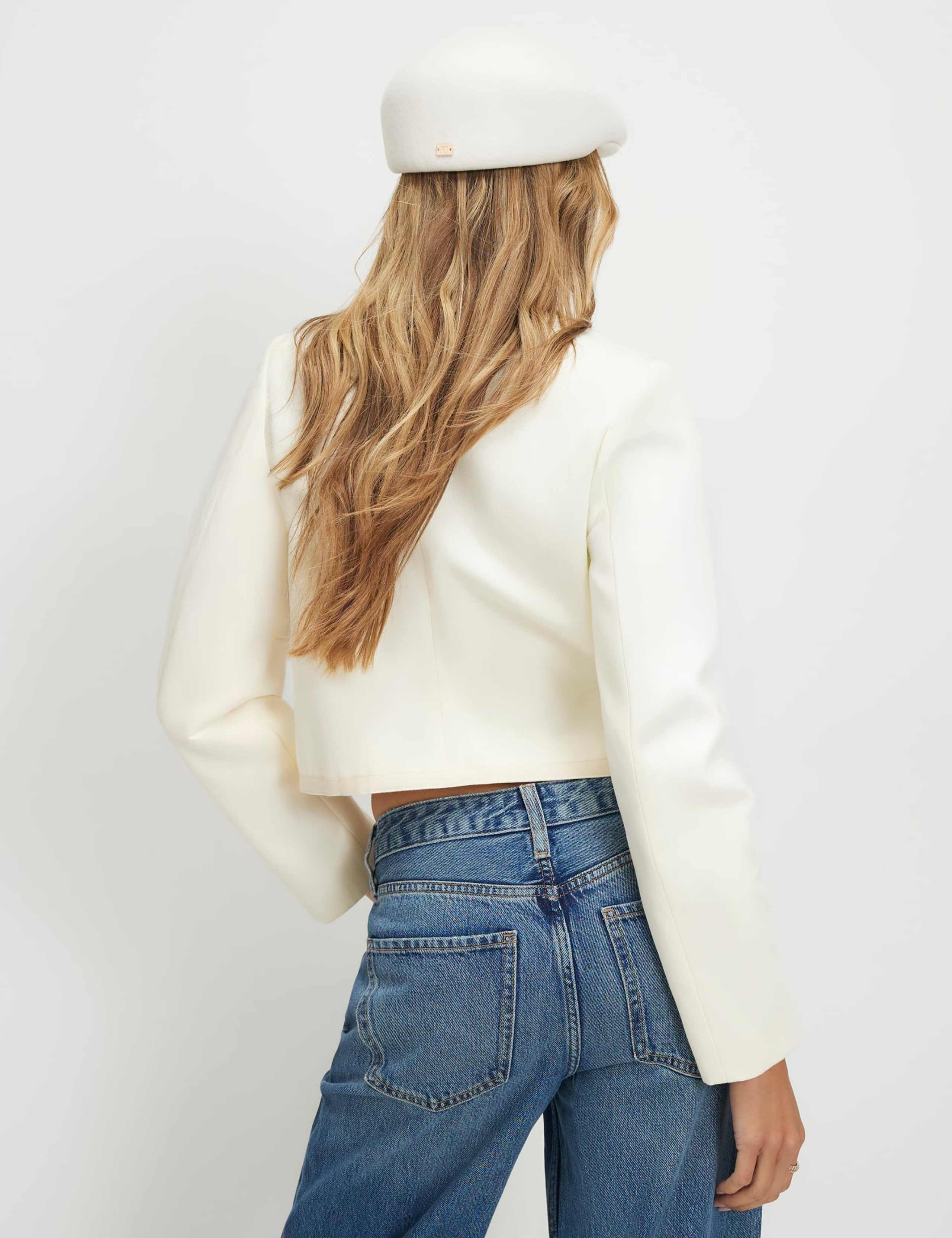 Pure Cotton Cropped Utility Jacket 4 of 5