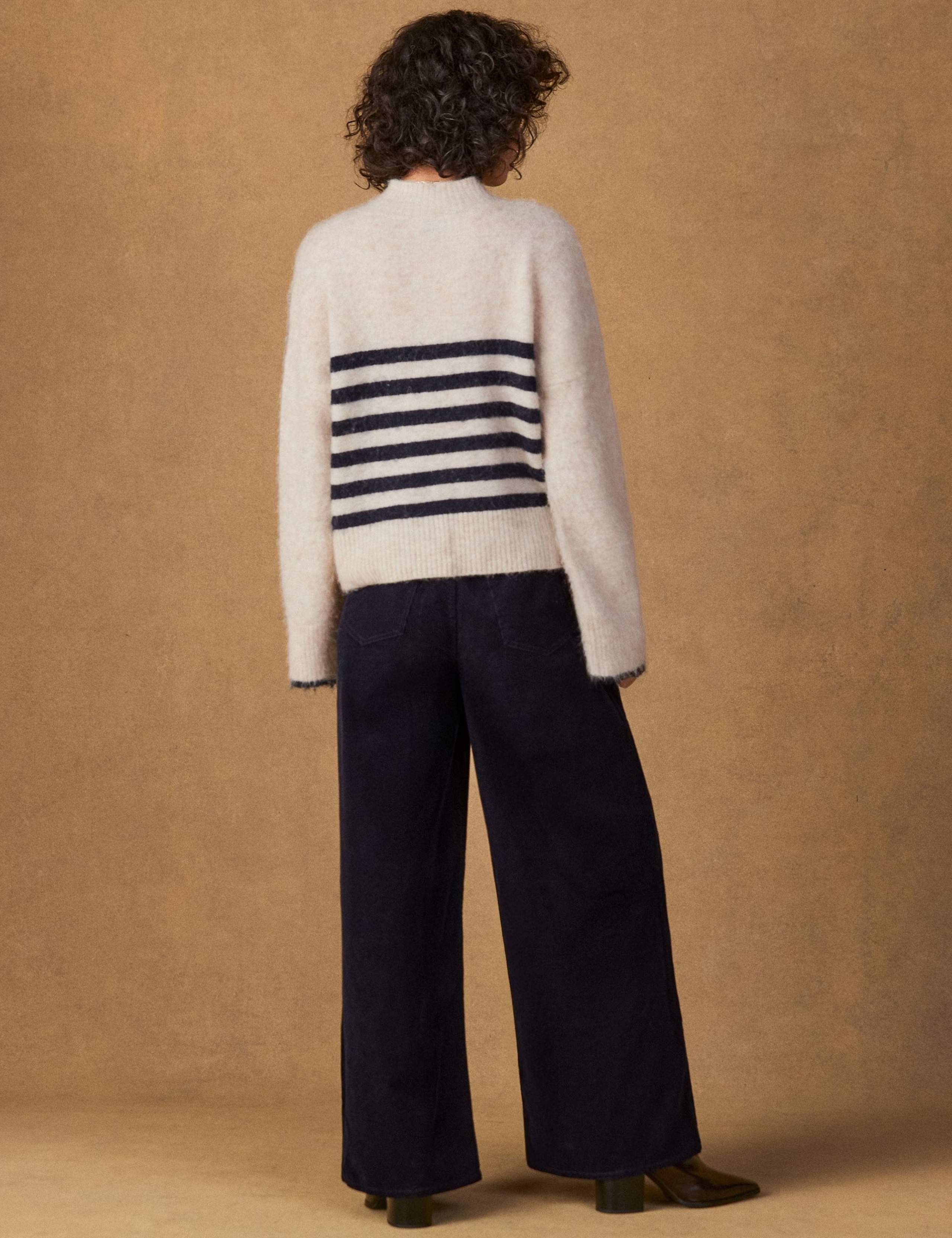 Pure Cotton Cord Drawstring Wide Leg Trousers 3 of 5