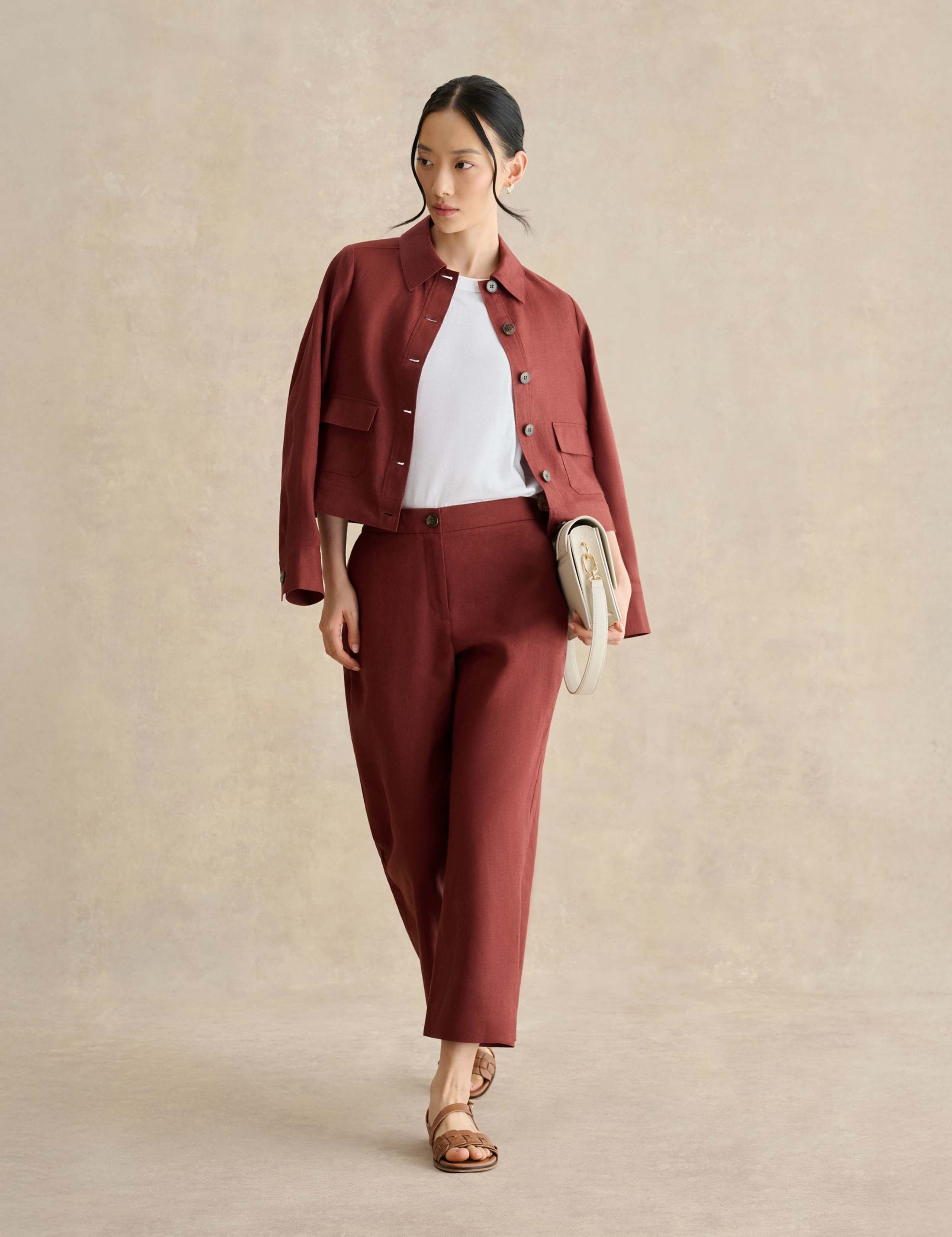 Pure Linen Collared Jacket 3 of 6