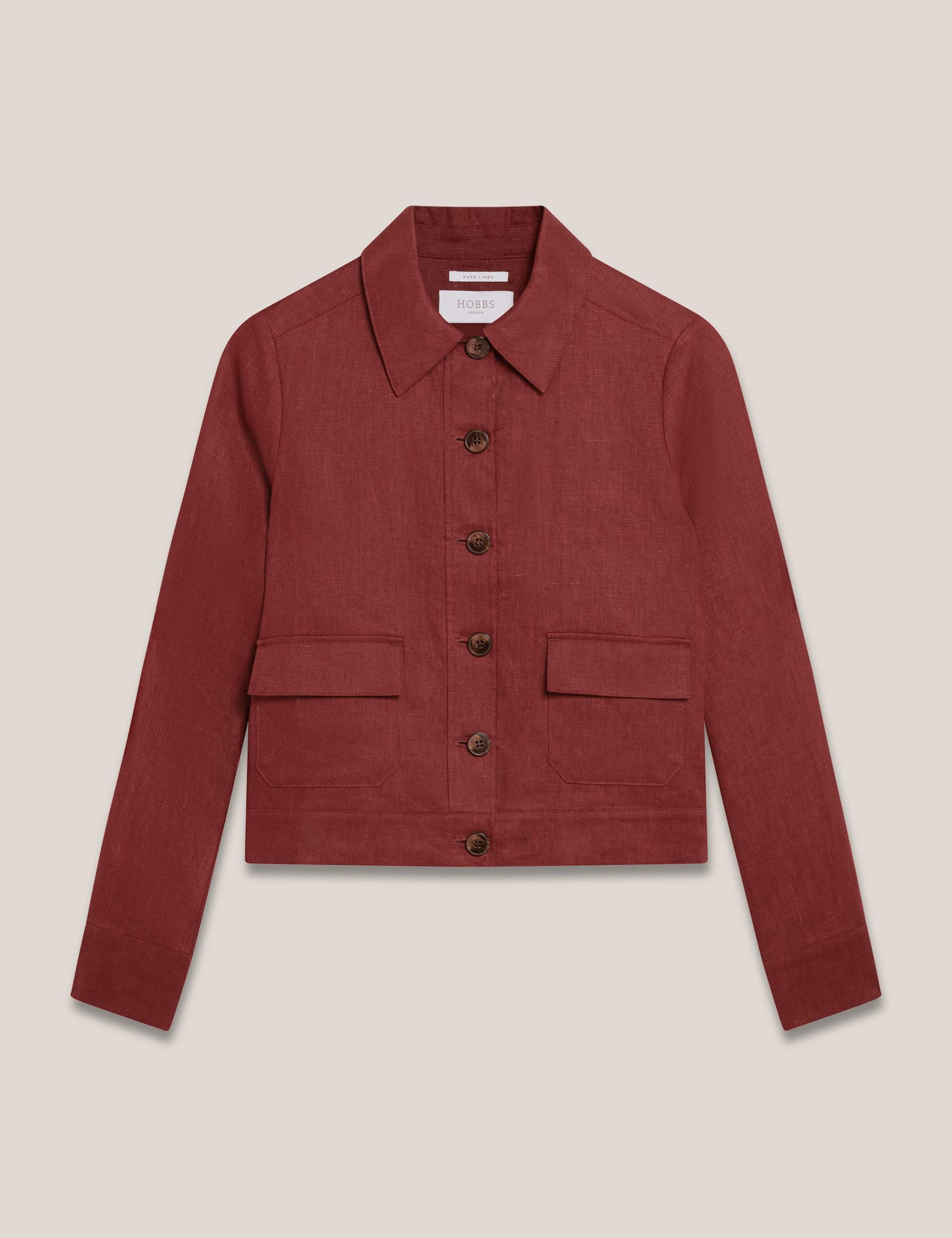 Pure Linen Collared Jacket 2 of 6