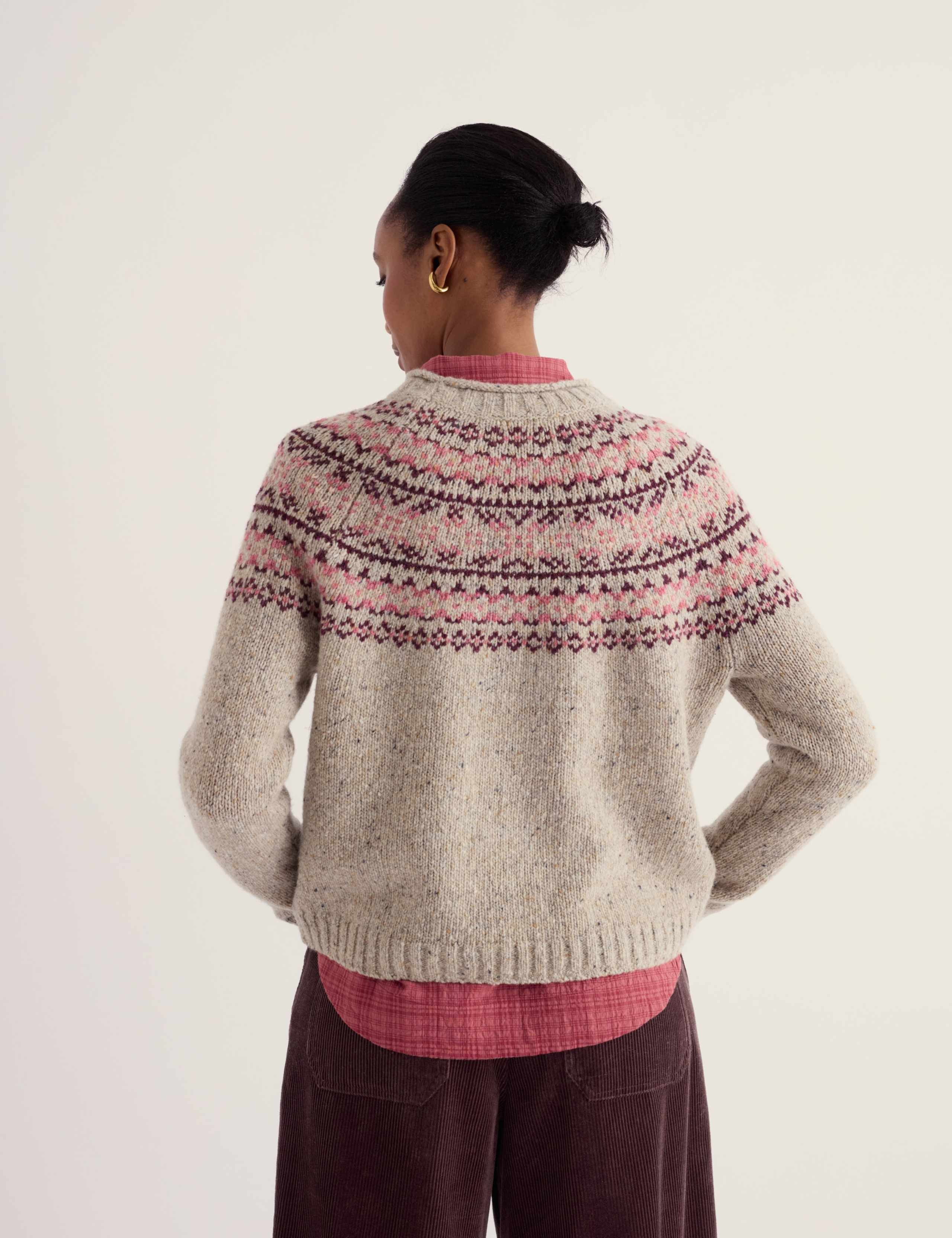 Merino Wool Rich Fair Isle Relaxed Jumper 3 of 6