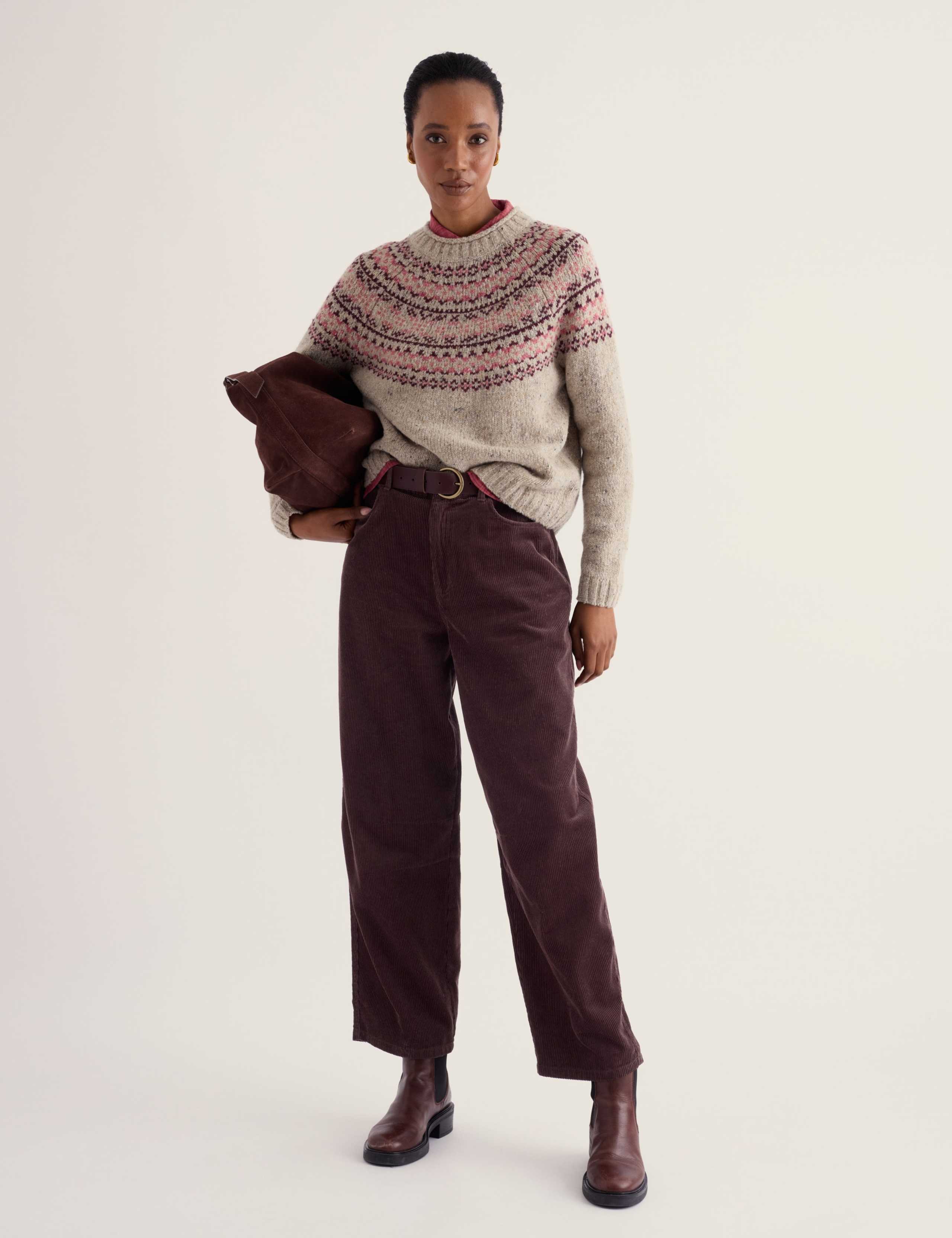 Merino Wool Rich Fair Isle Relaxed Jumper 6 of 6