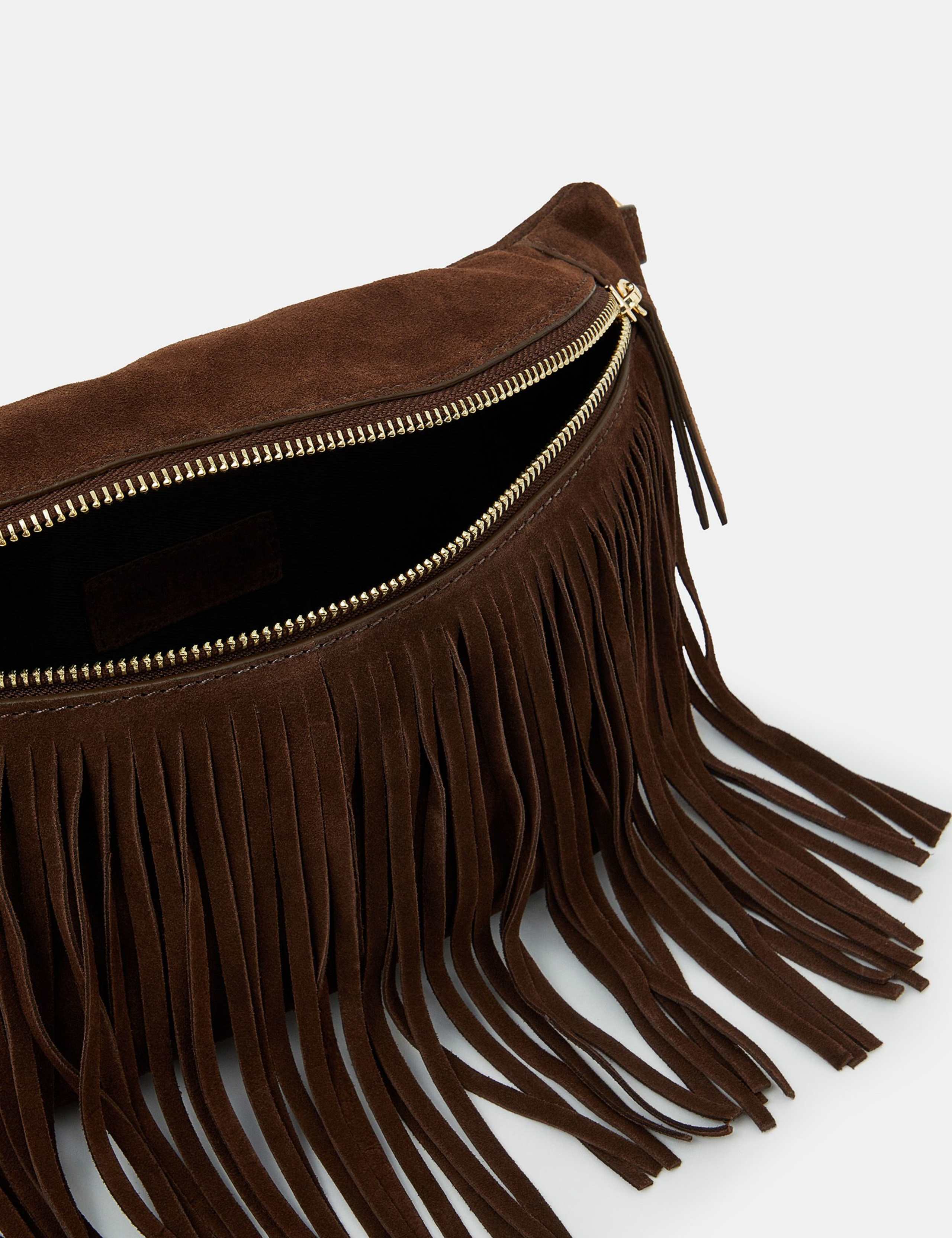 Suede Fringed Bum Bag 4 of 4