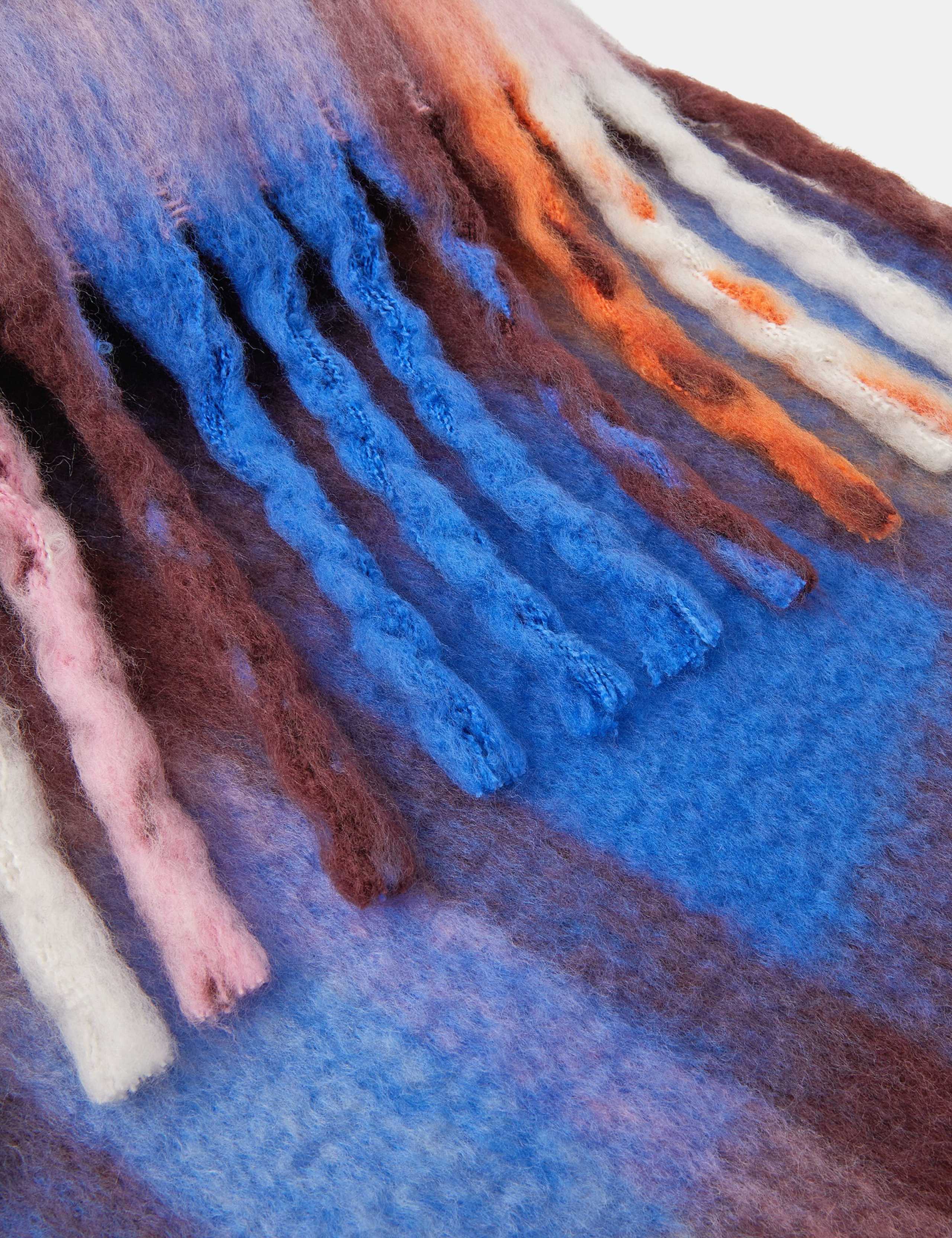 Checked Fringed Scarf 2 of 2