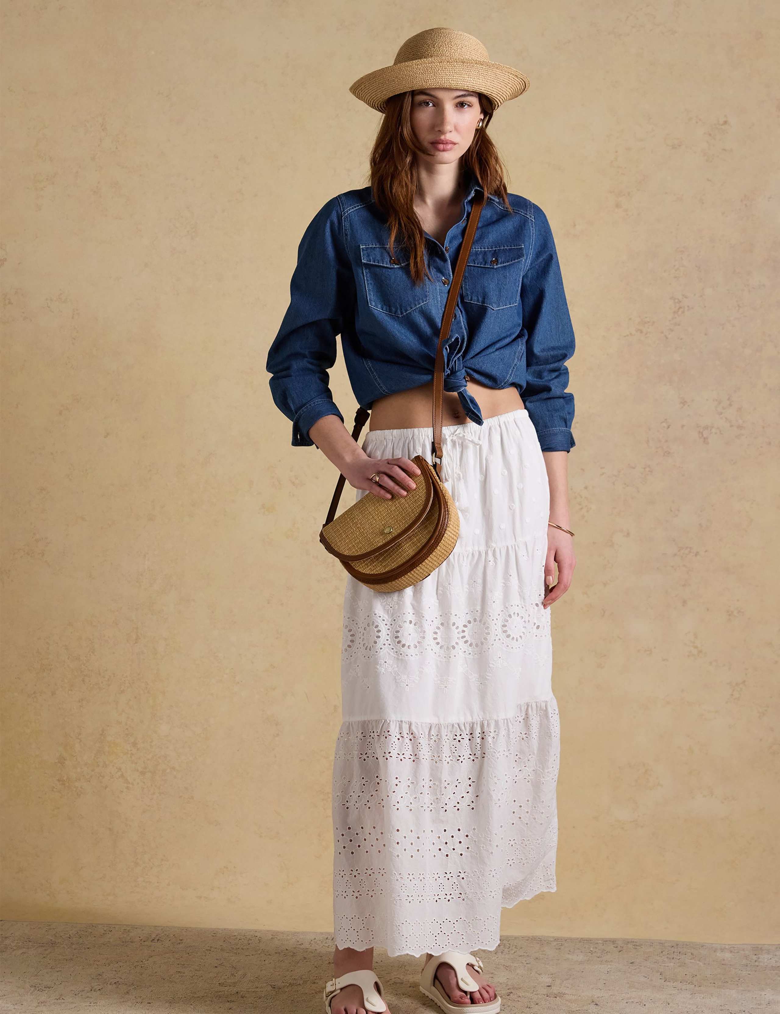 Straw Cross Body Saddle Bag 4 of 7