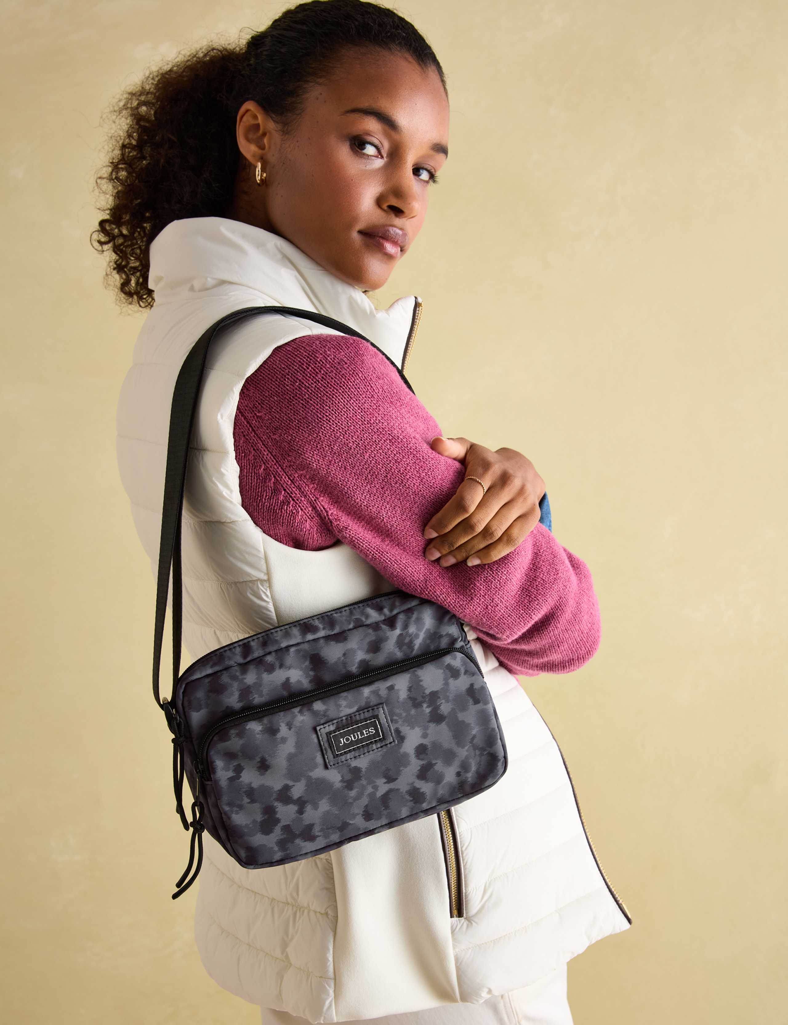 Fabric Camouflage Cross Body Bag 1 of 8