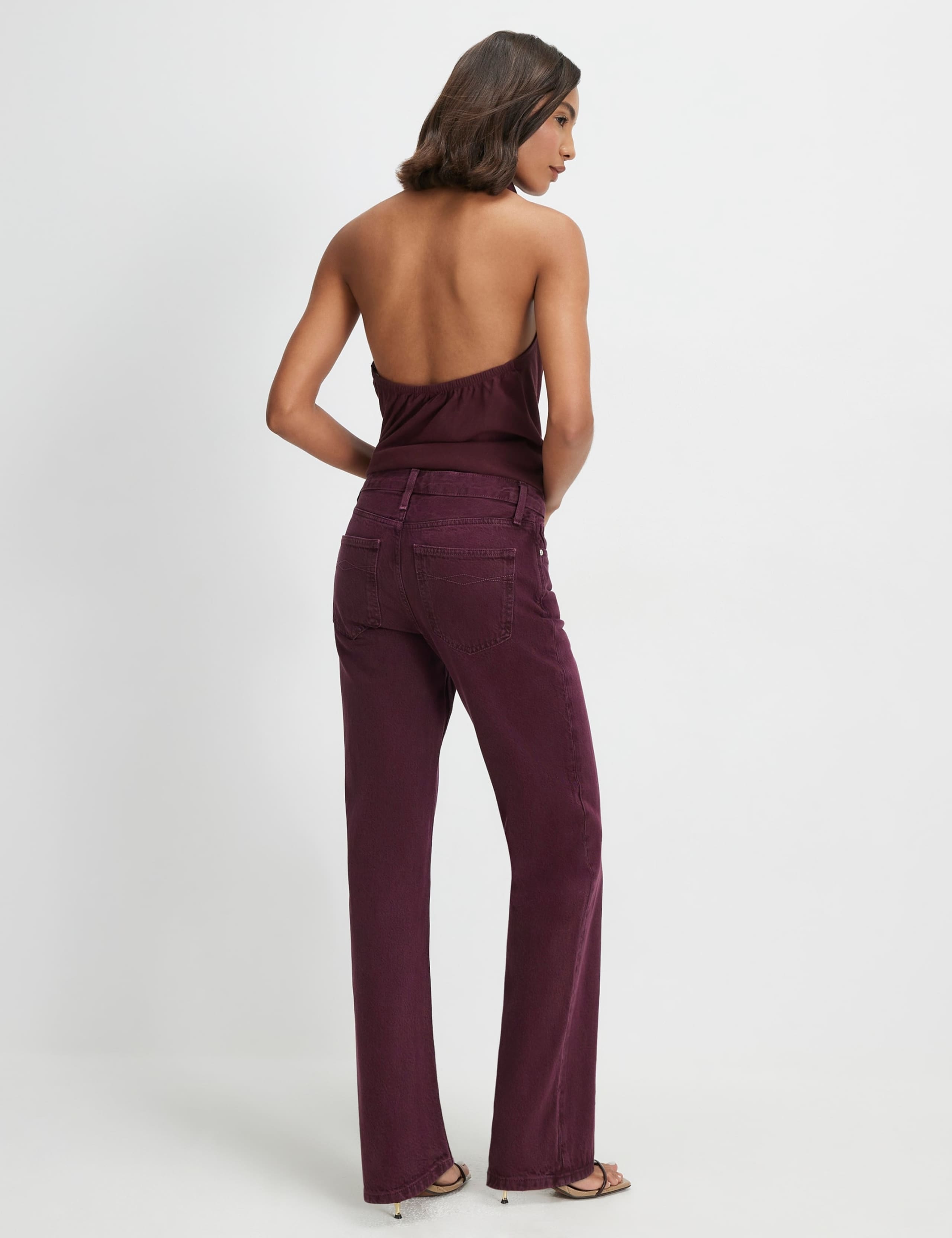 Mid Rise Slim Fit Straight Leg Jeans 3 of 5