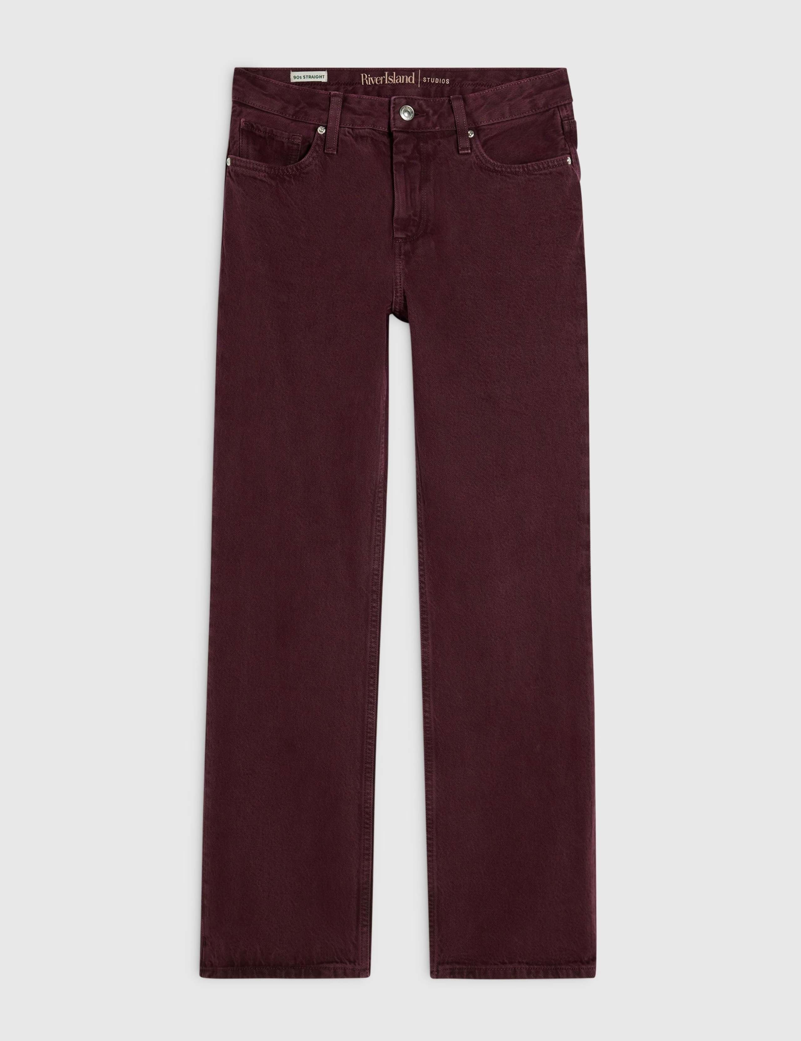 Mid Rise Slim Fit Straight Leg Jeans 2 of 5