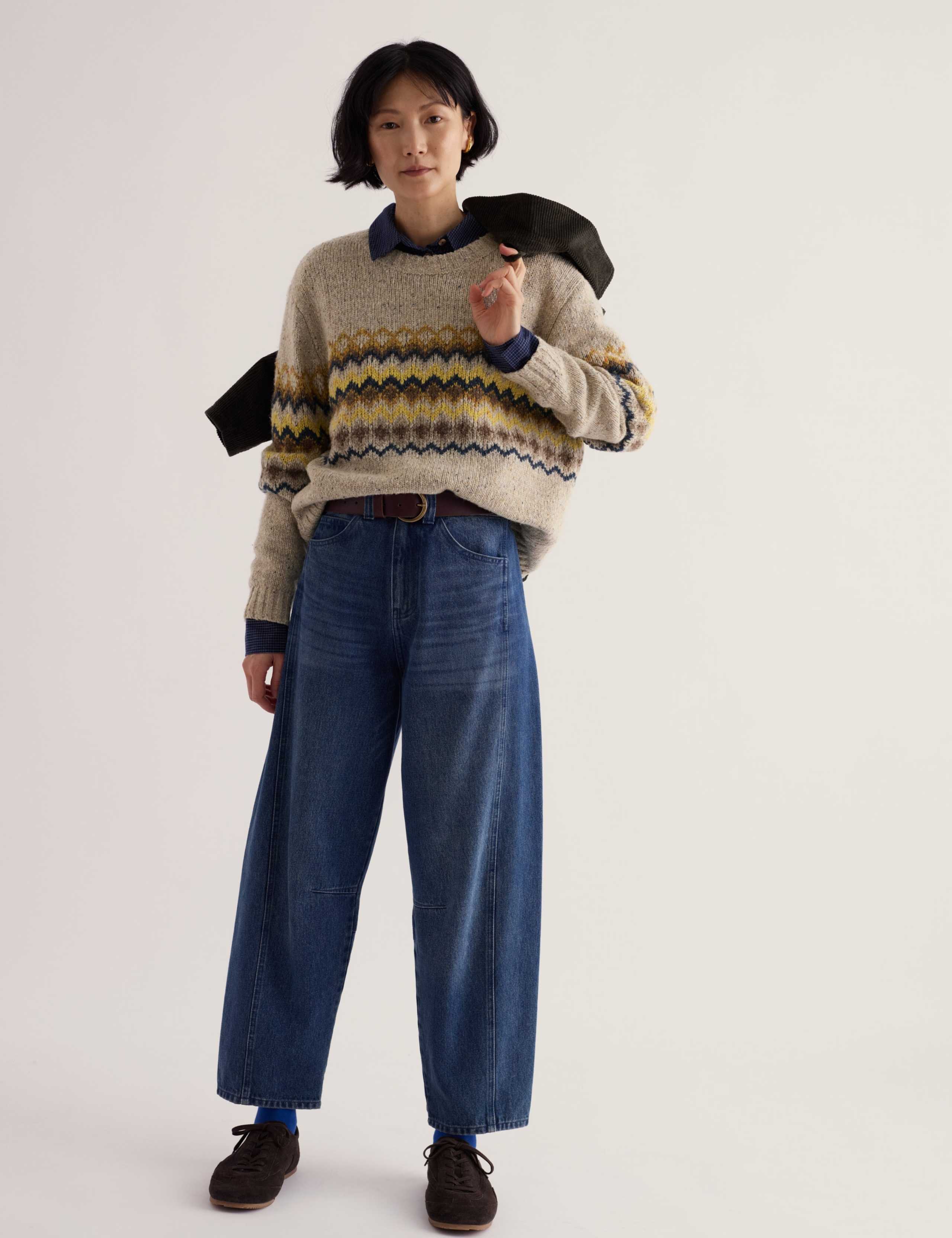 Merino Wool Rich Fair Isle Jumper 3 of 5