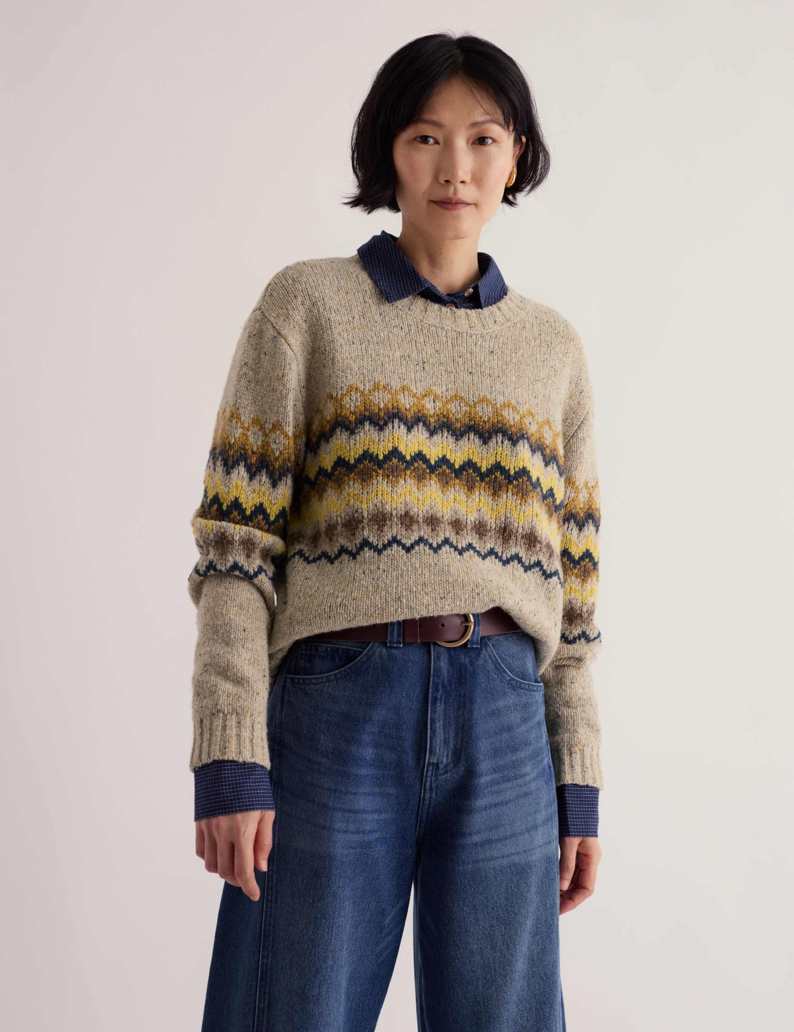 Merino Wool Rich Fair Isle Jumper 5 of 5