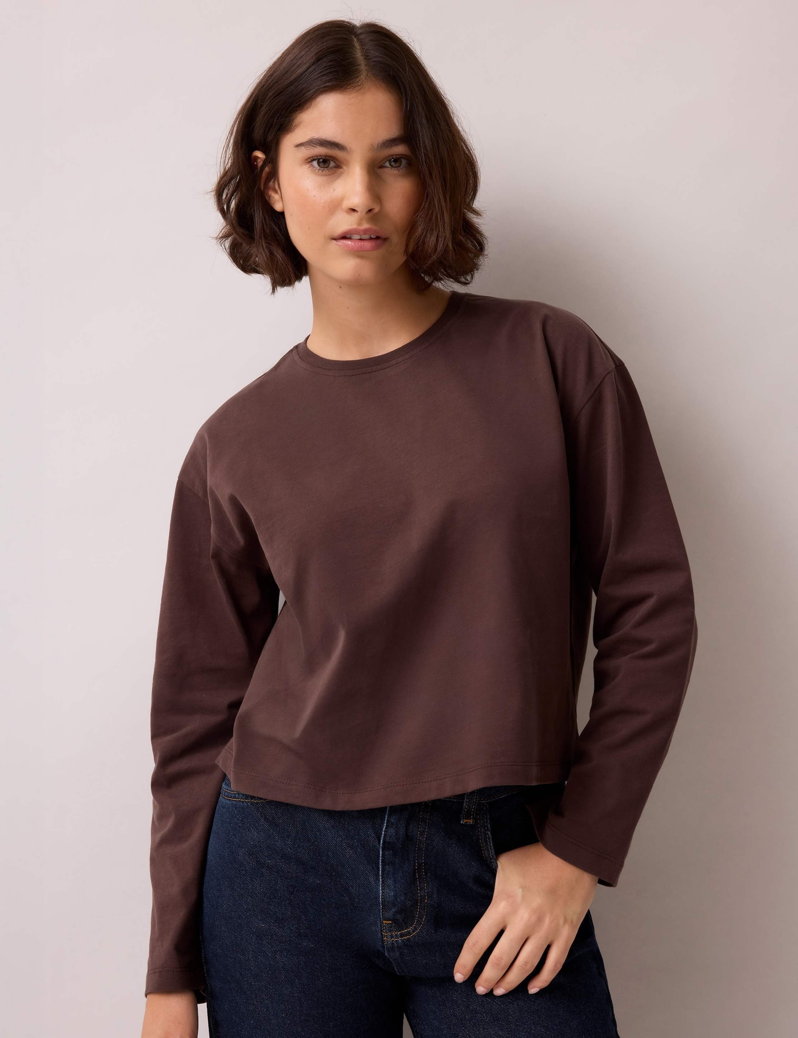 Pure Cotton Crew Neck Relaxed Fit T-Shirt 2 of 4