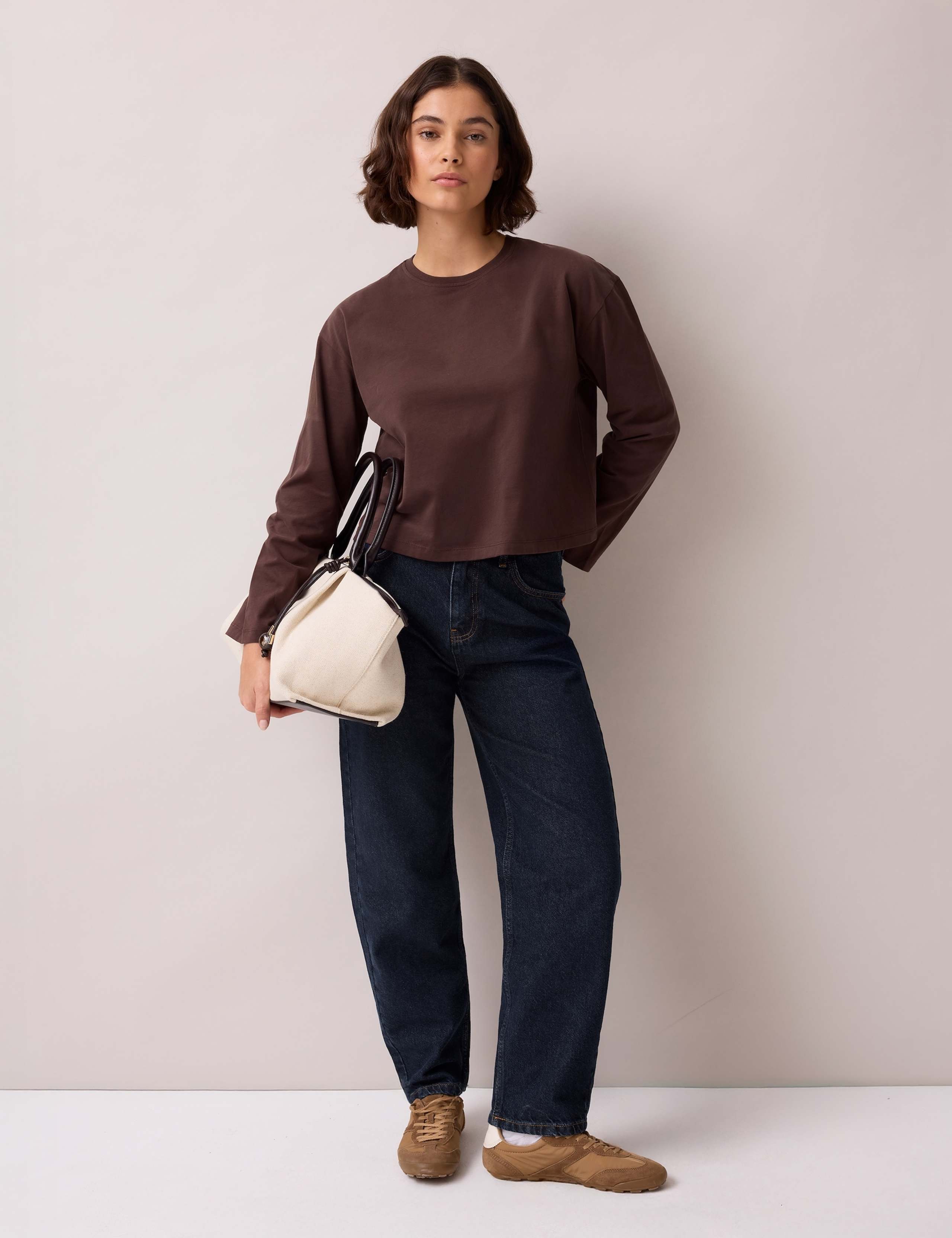 Pure Cotton Crew Neck Relaxed Fit T-Shirt 3 of 4