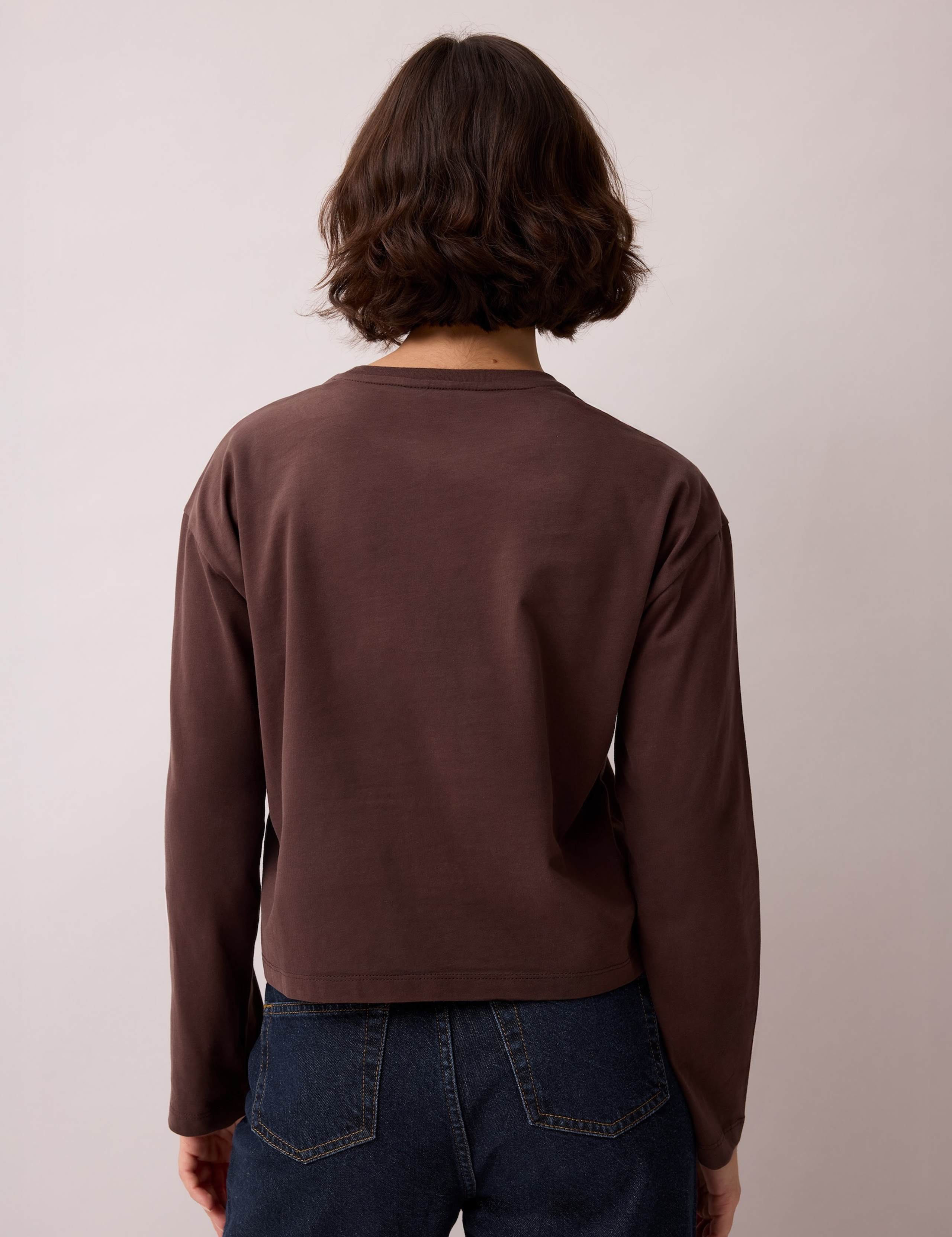 Pure Cotton Crew Neck Relaxed Fit T-Shirt 4 of 4