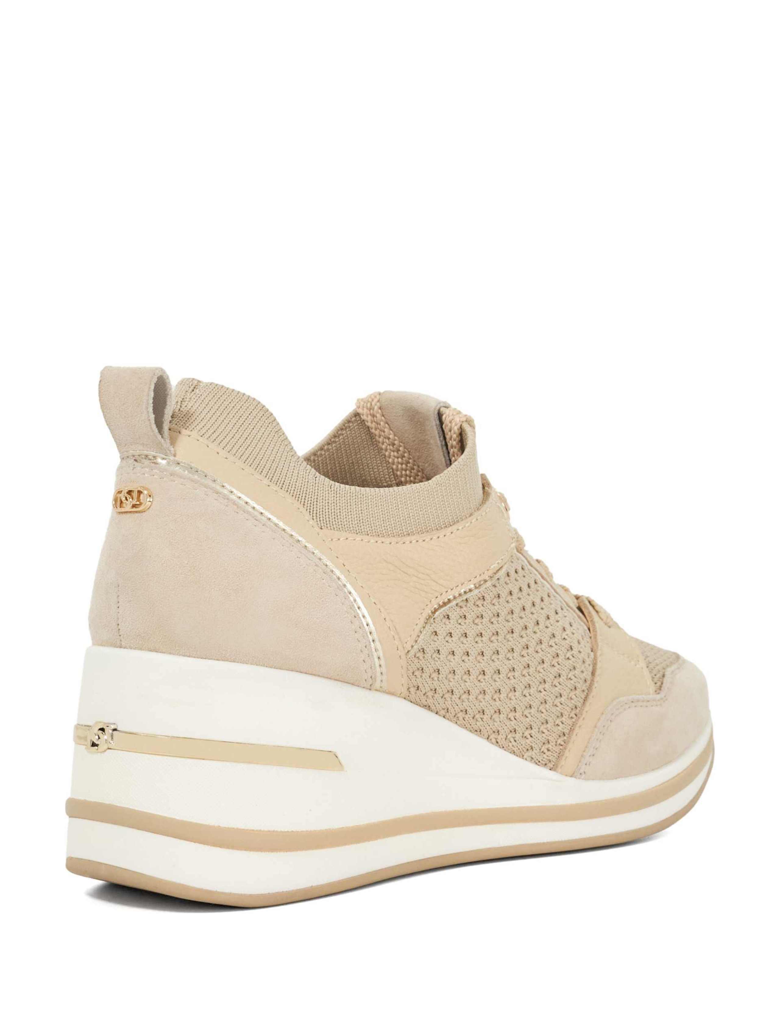 Wide Fit Metallic Detail Wedge Trainers 3 of 5