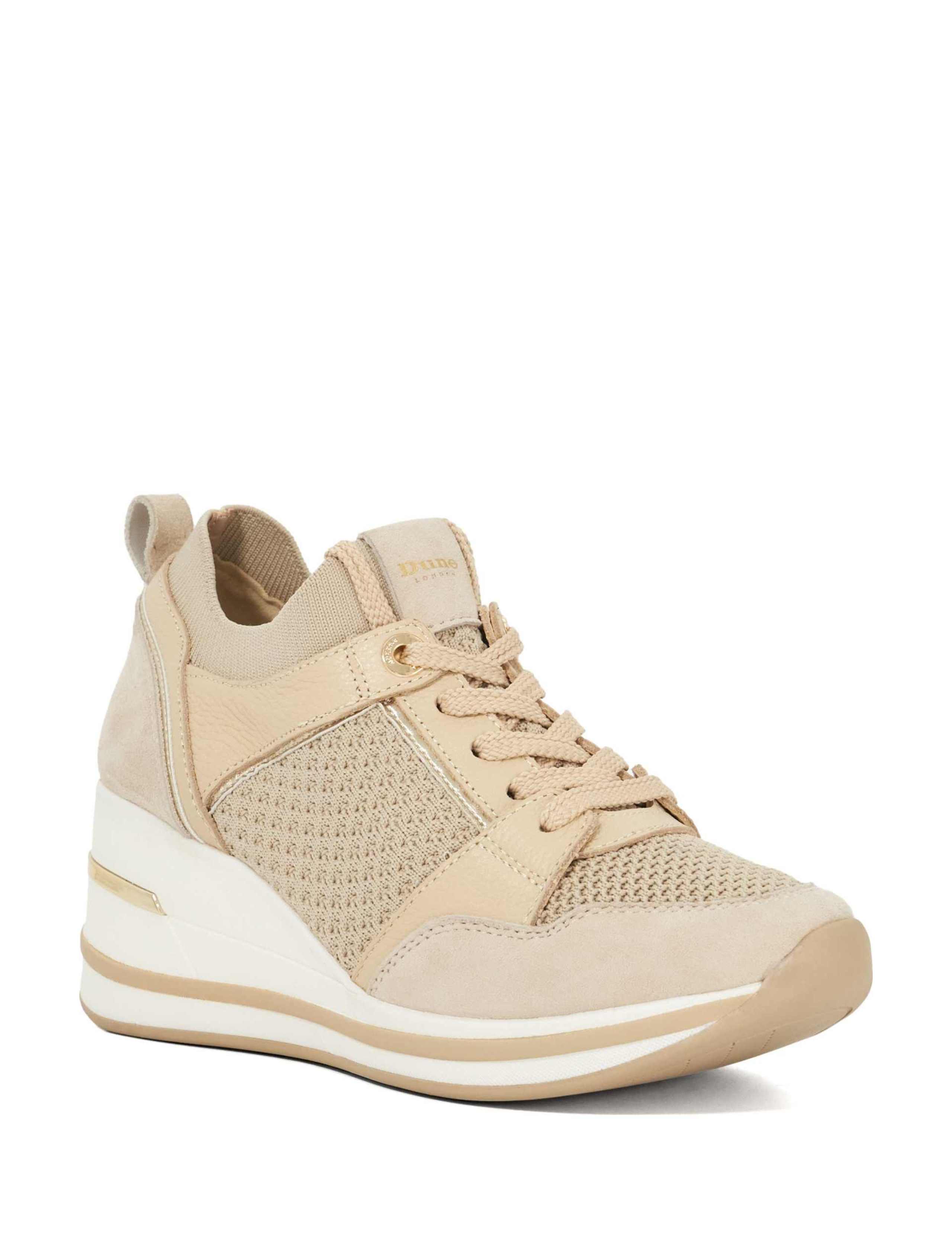 Wide Fit Metallic Detail Wedge Trainers 4 of 5