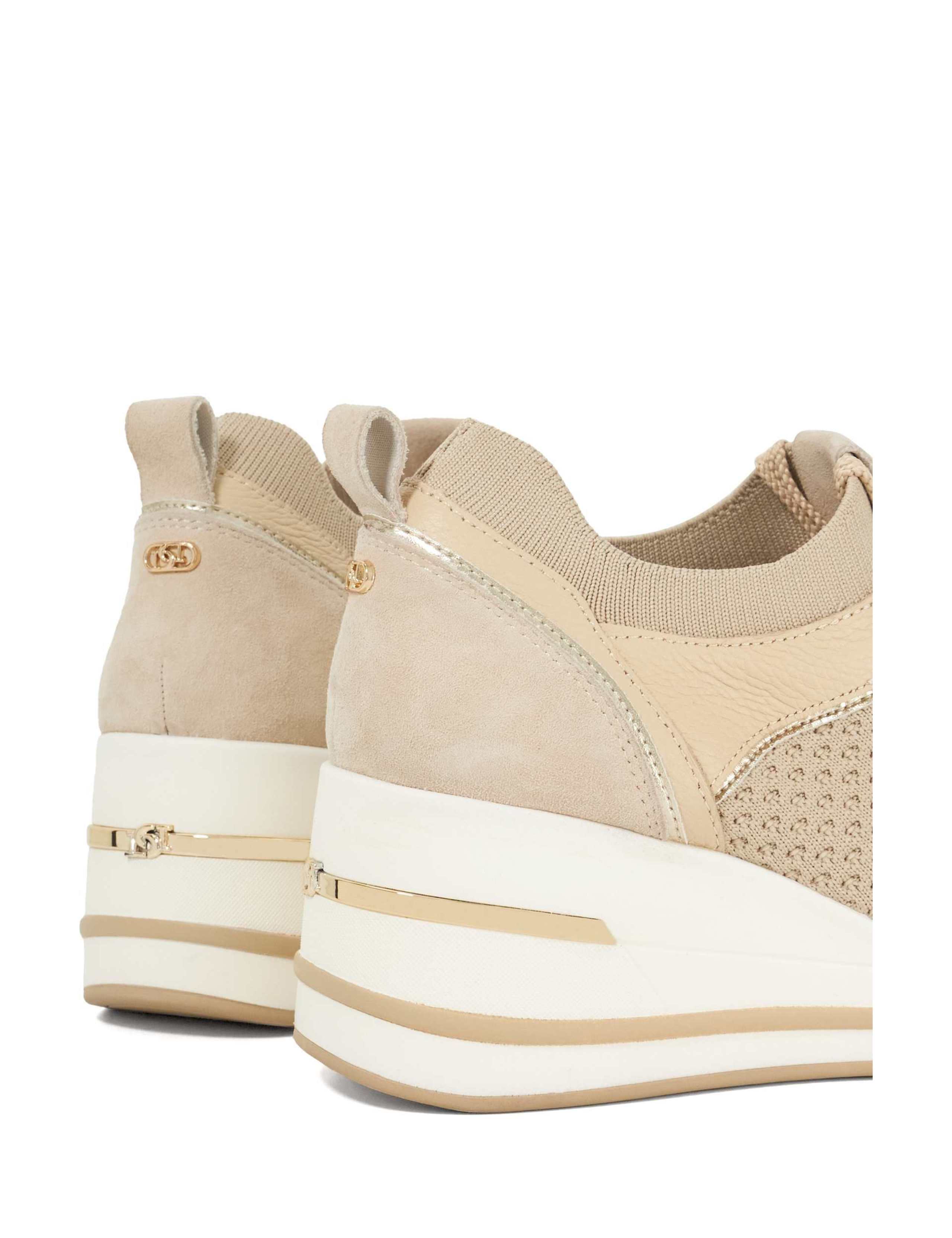 Wide Fit Metallic Detail Wedge Trainers 5 of 5