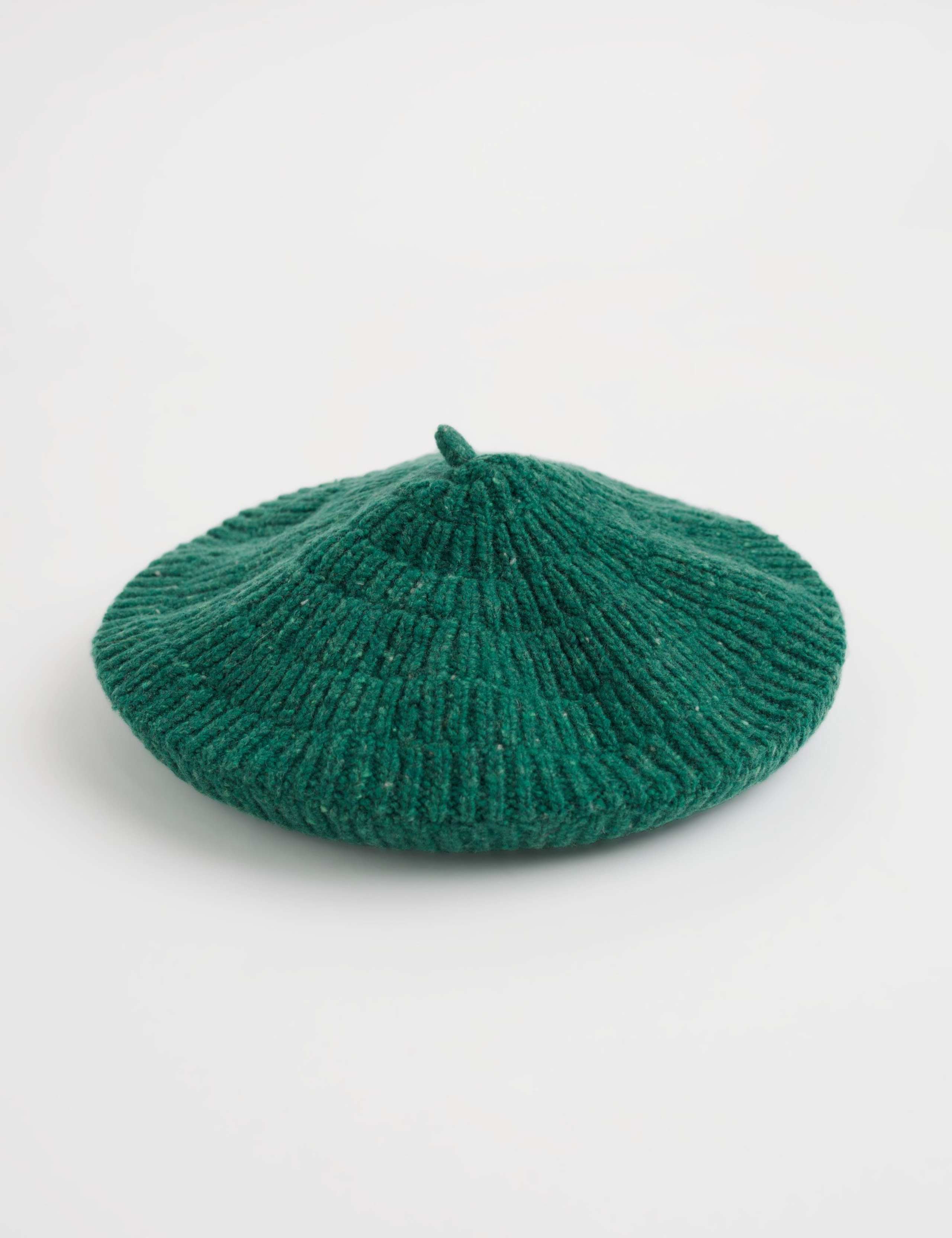 Merino Wool Rich Knitted Beret Hat 2 of 5