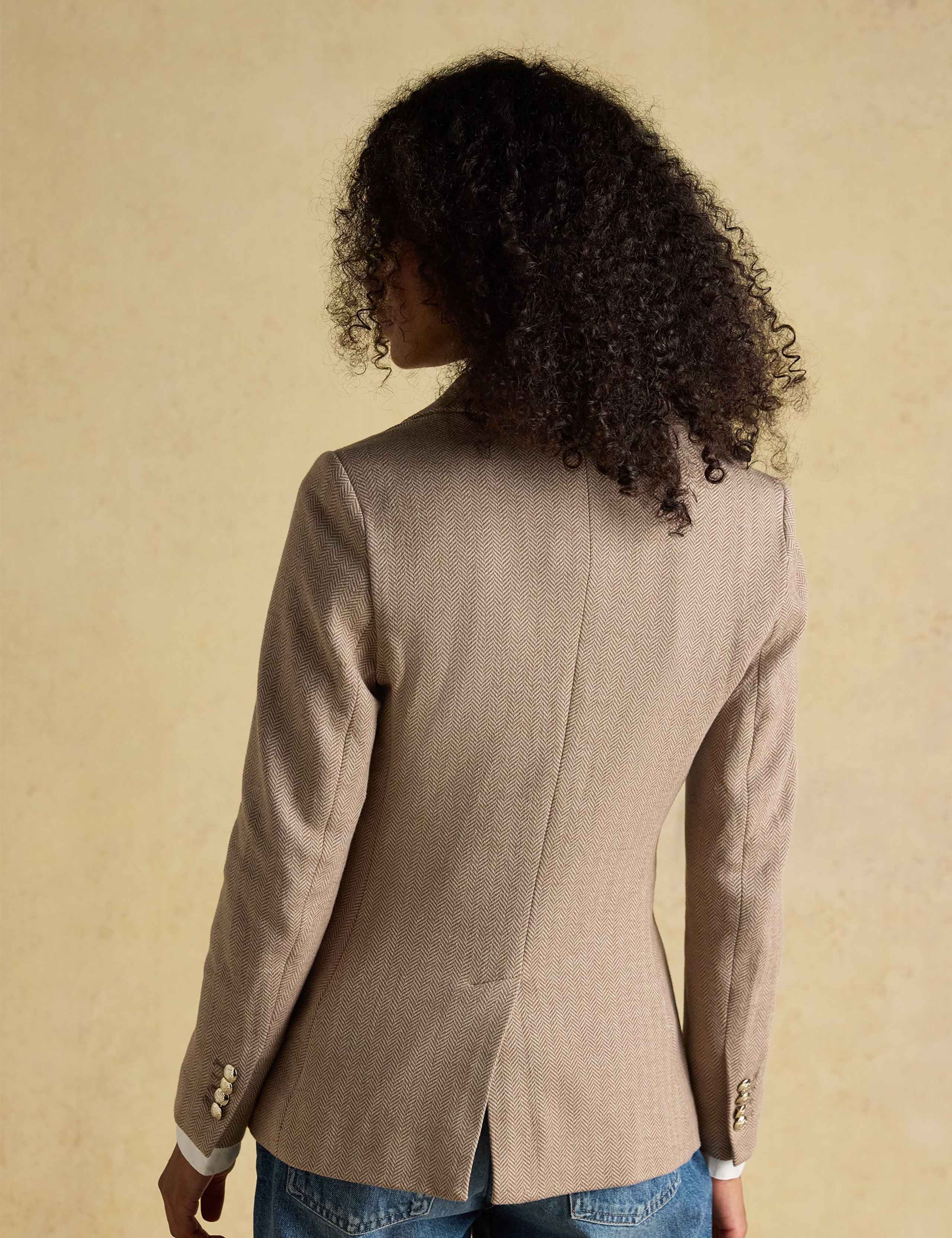 Jersey Herringbone Blazer 4 of 11