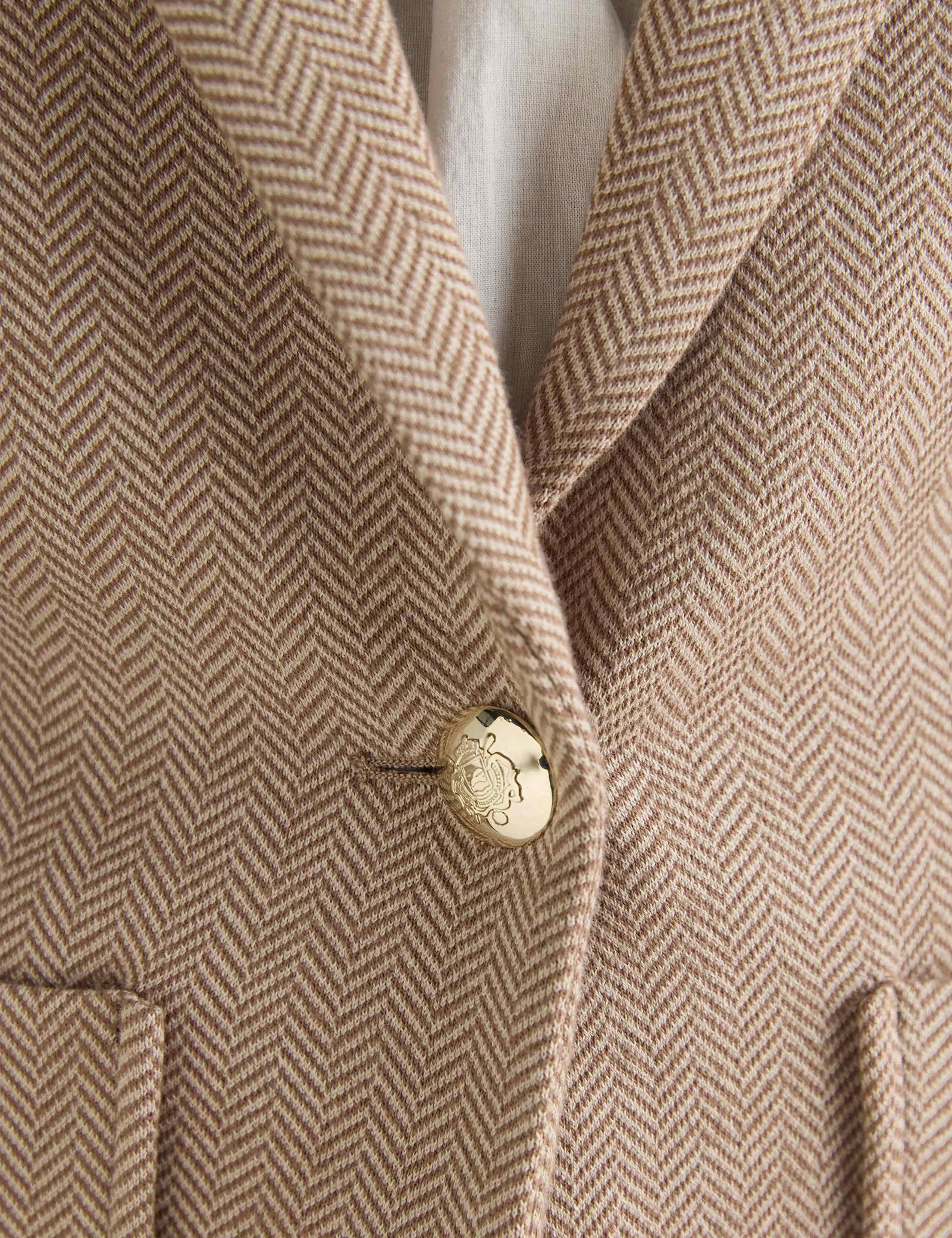 Jersey Herringbone Blazer 6 of 11