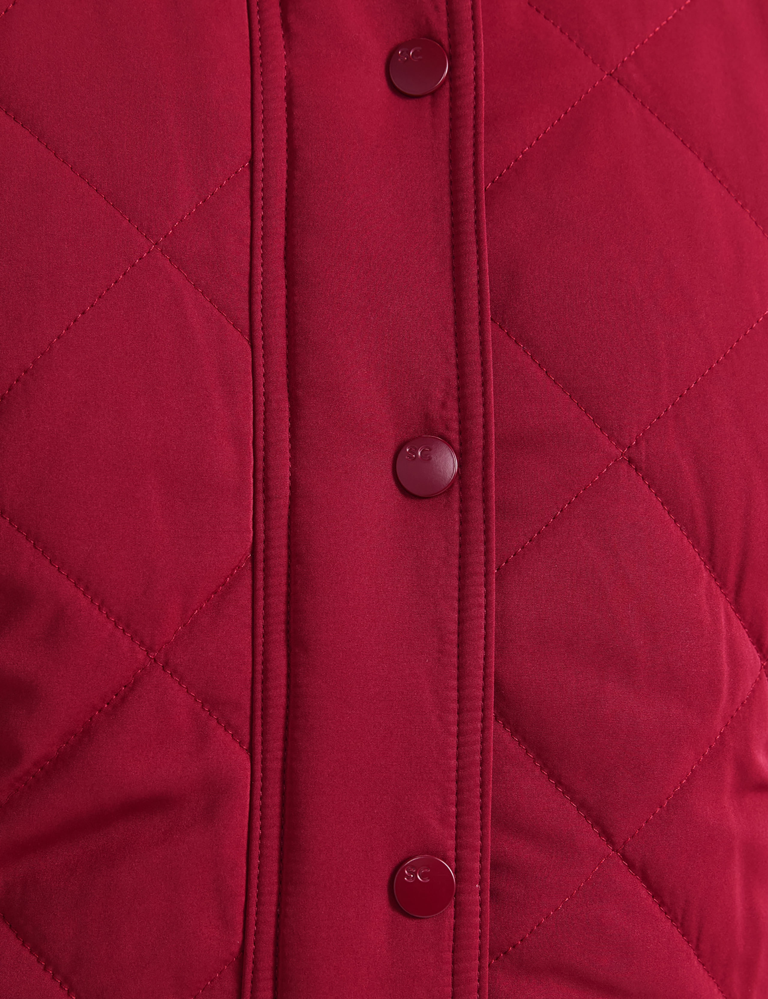High Neck Zip Up Quilted Jacket 6 of 6