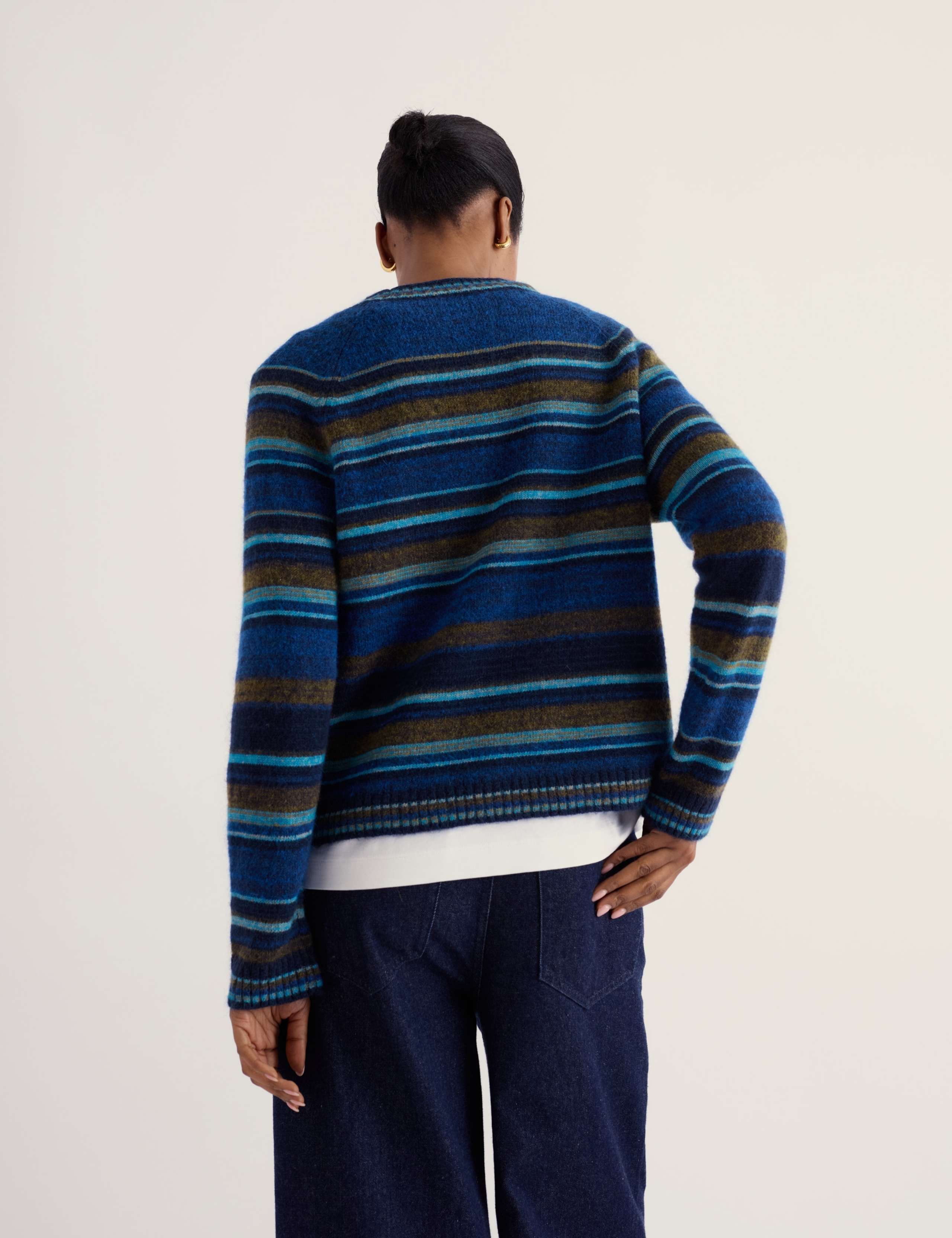 Wool Blend Striped Jumper with Mohair 3 of 5